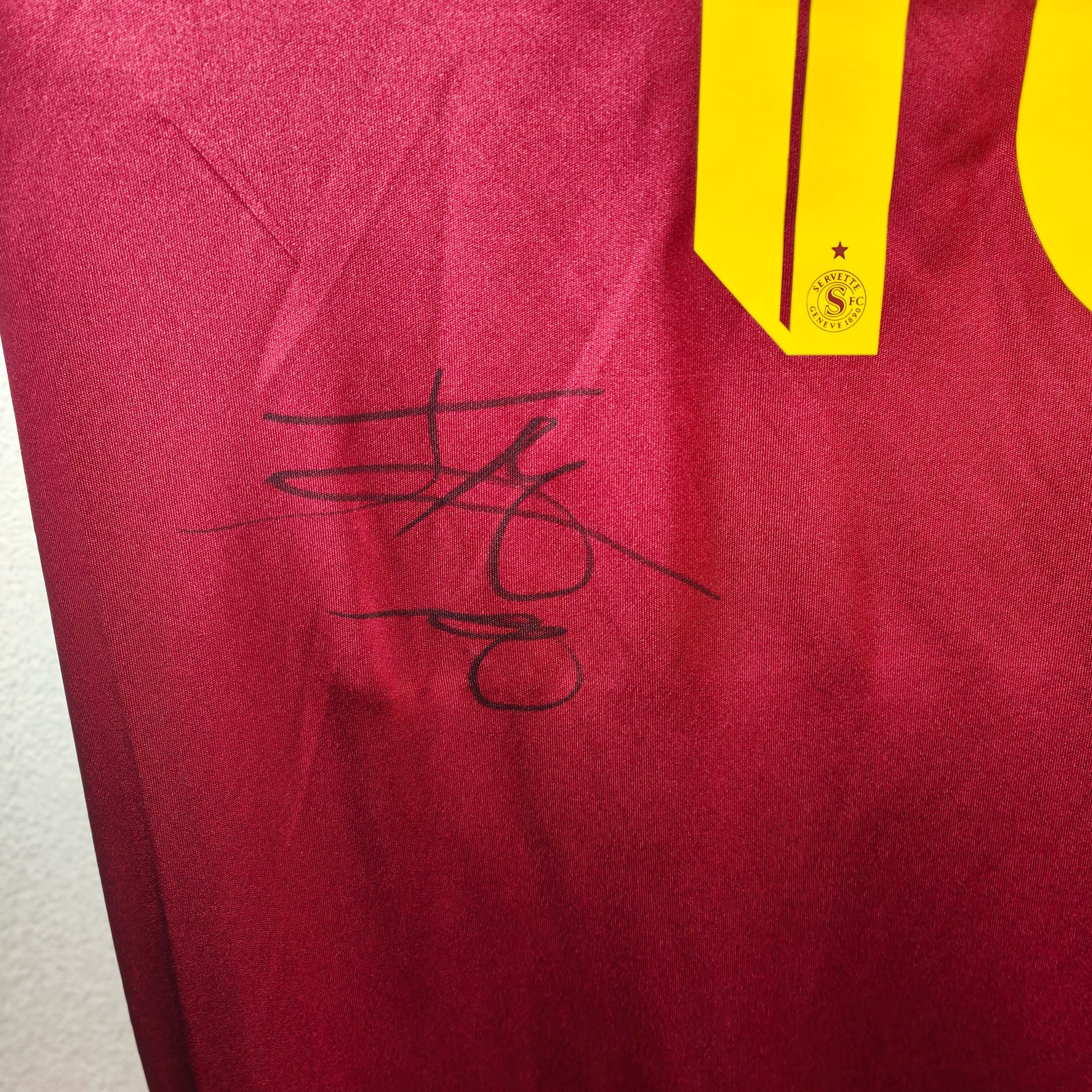 2025-26 Servette Home Shirt SIGNED Kadile 