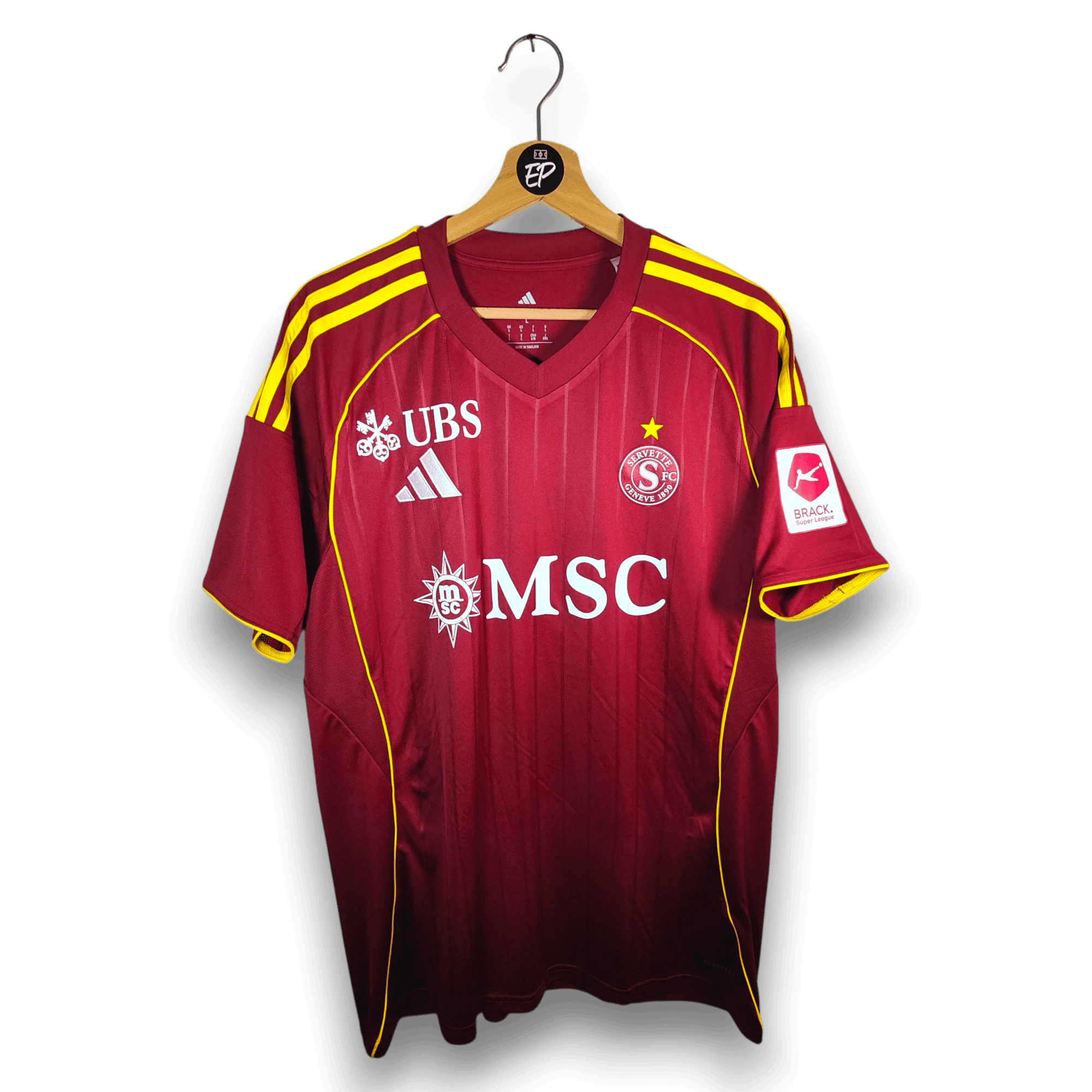 2025-26 Servette Home Shirt SIGNED Stevanović  