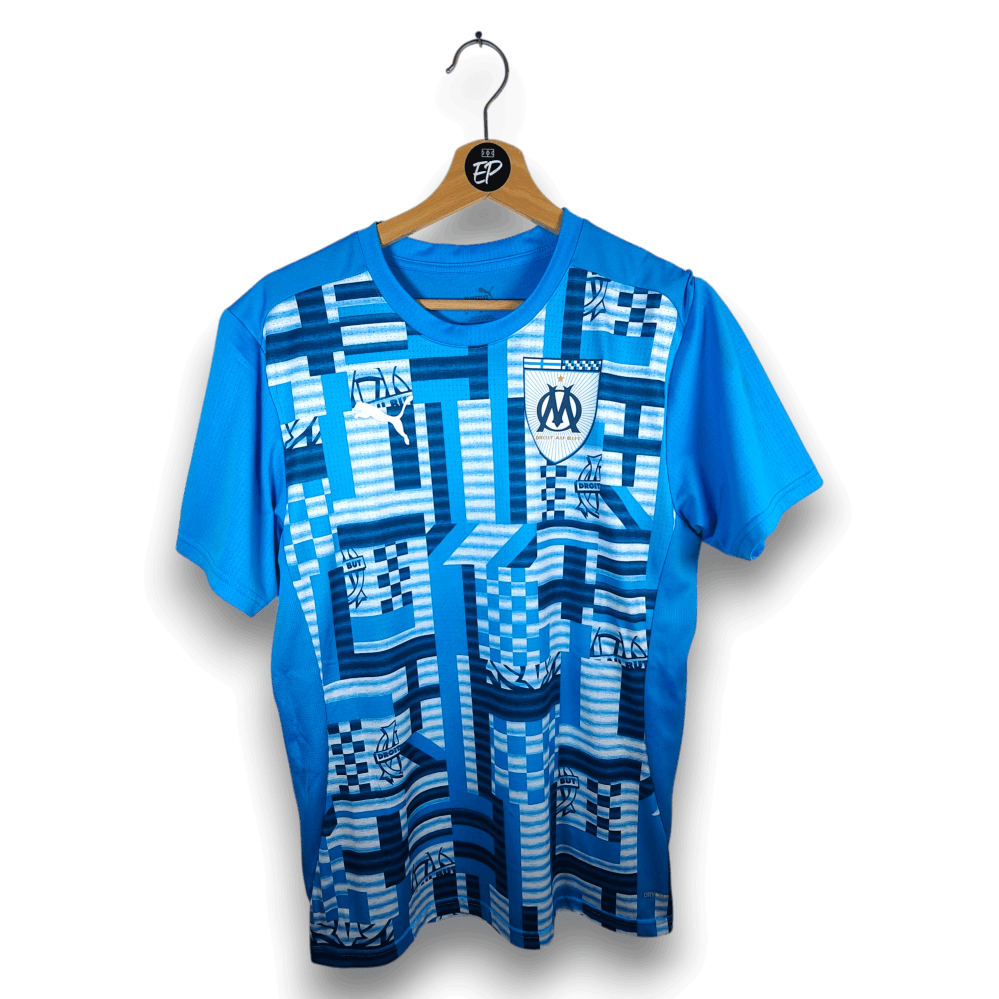 2024-25 Olympique Marseille Prematch Shirt - 9.5/10 - (M)