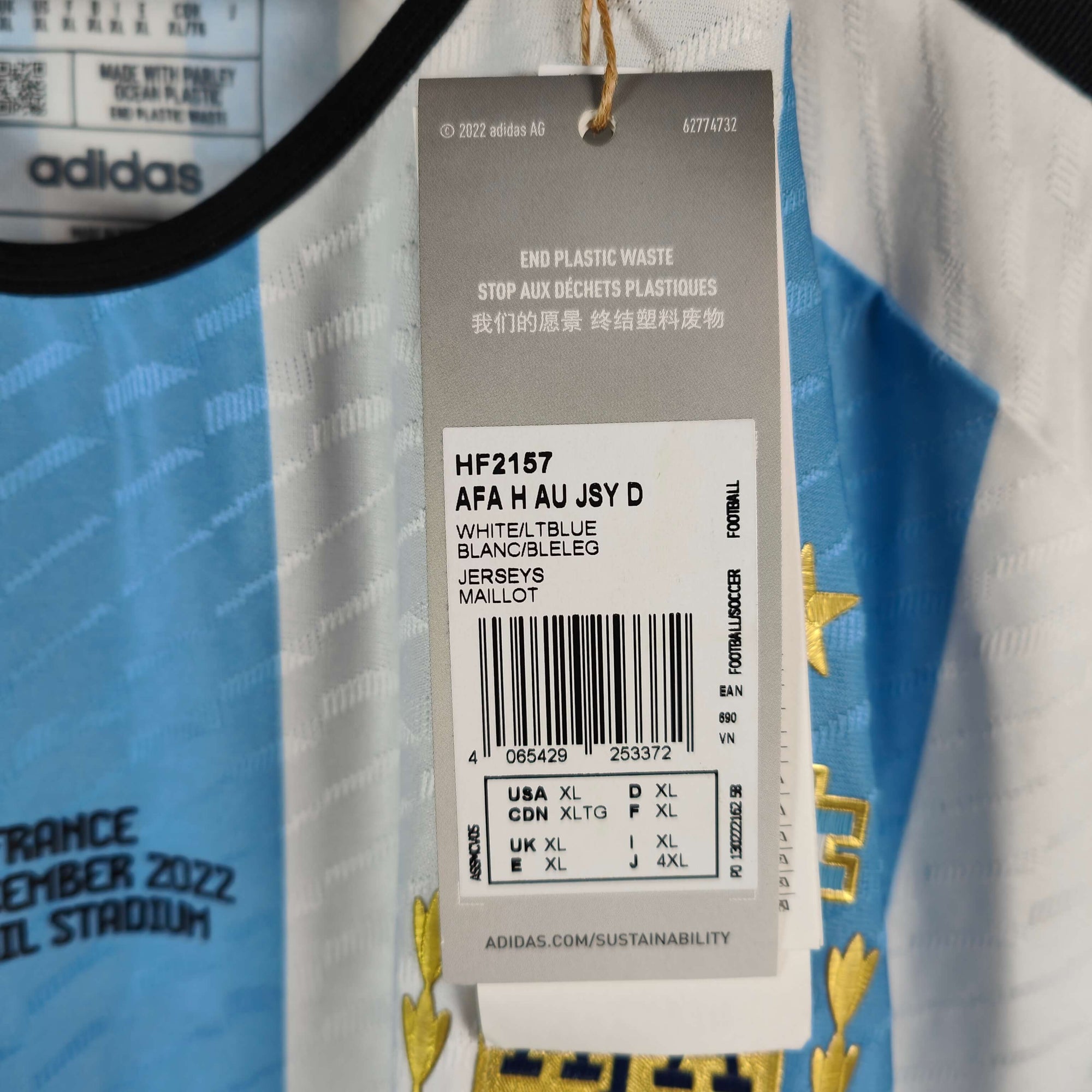 2022-23 Argentina Home Shirt Player Version Messi 