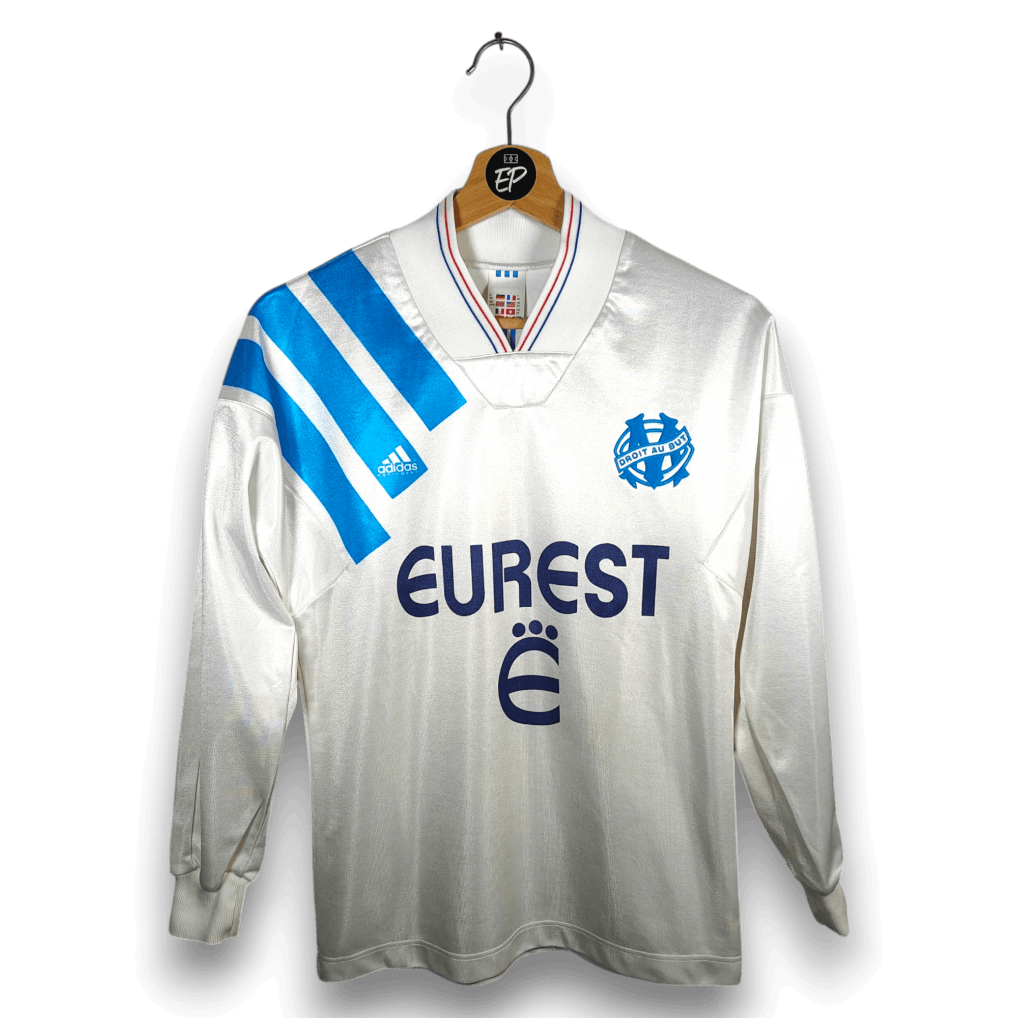 1993-94 Olympique Marseille Home Shirt LS - 9.5/10 - (XS)