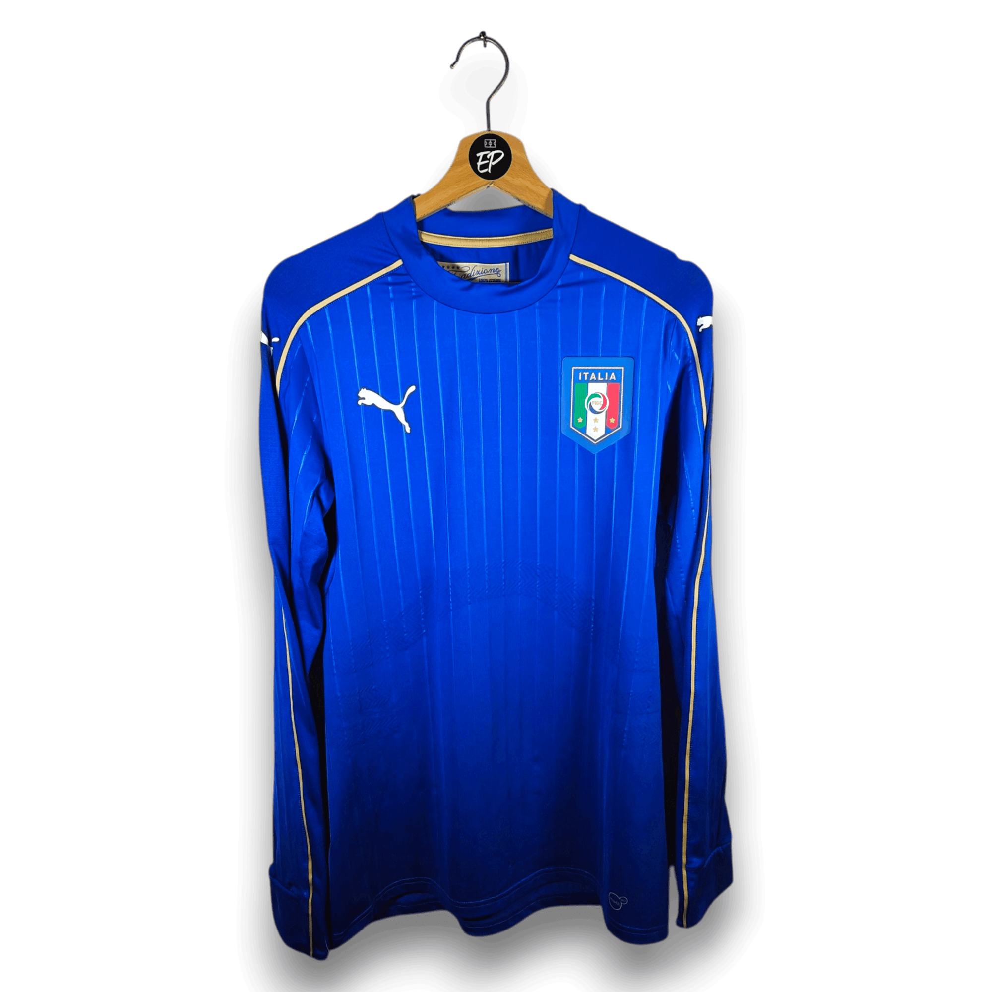 2016-17 Italy Player version Home Shirt LS - 9.5/10 - (L)