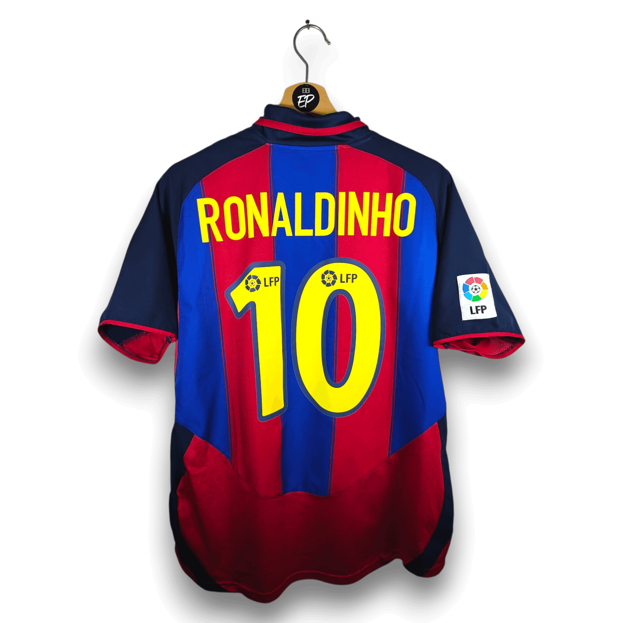 2003-04 FC Barcelona Home Shirt Ronaldinho 