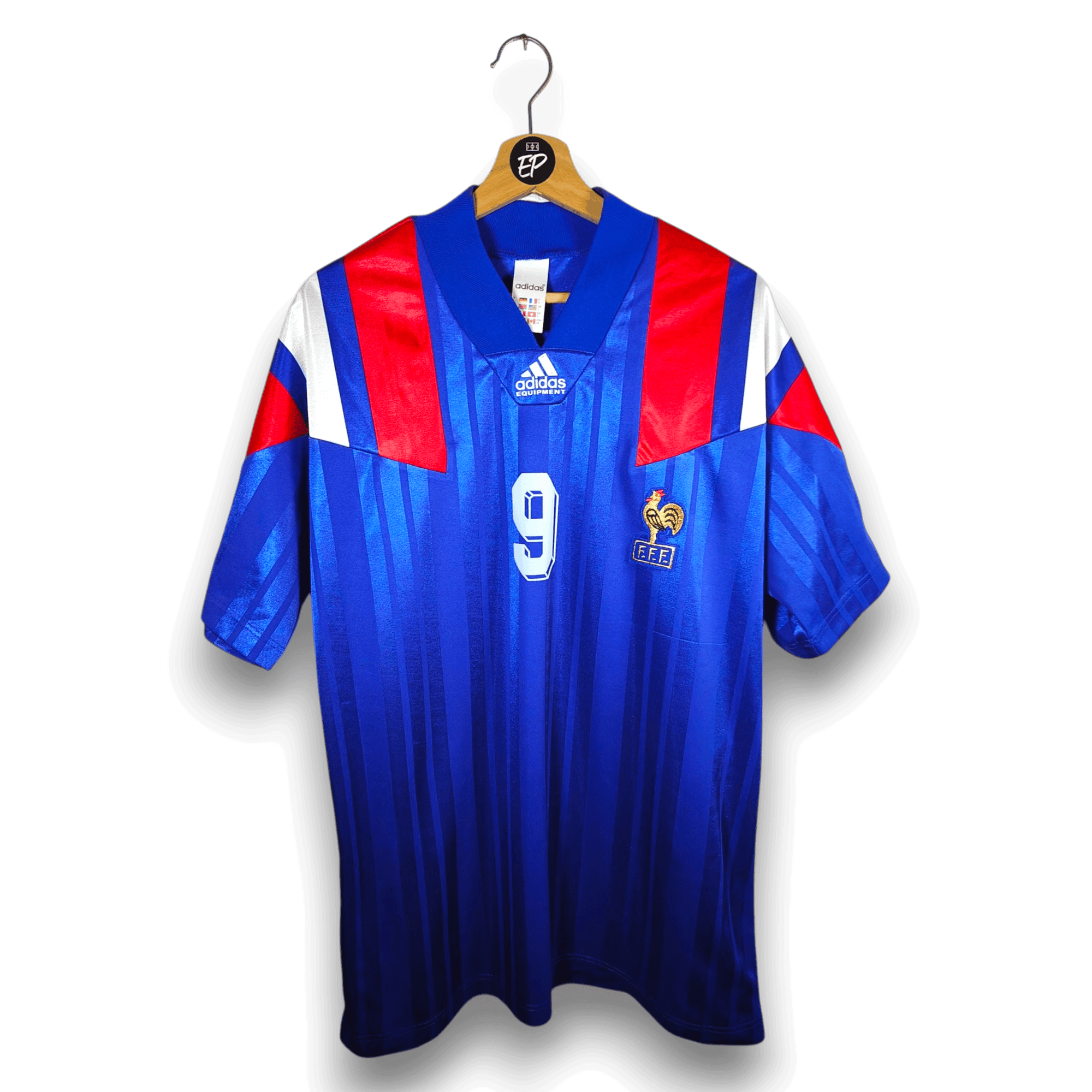 1992-93 France Home Shirt Papin 