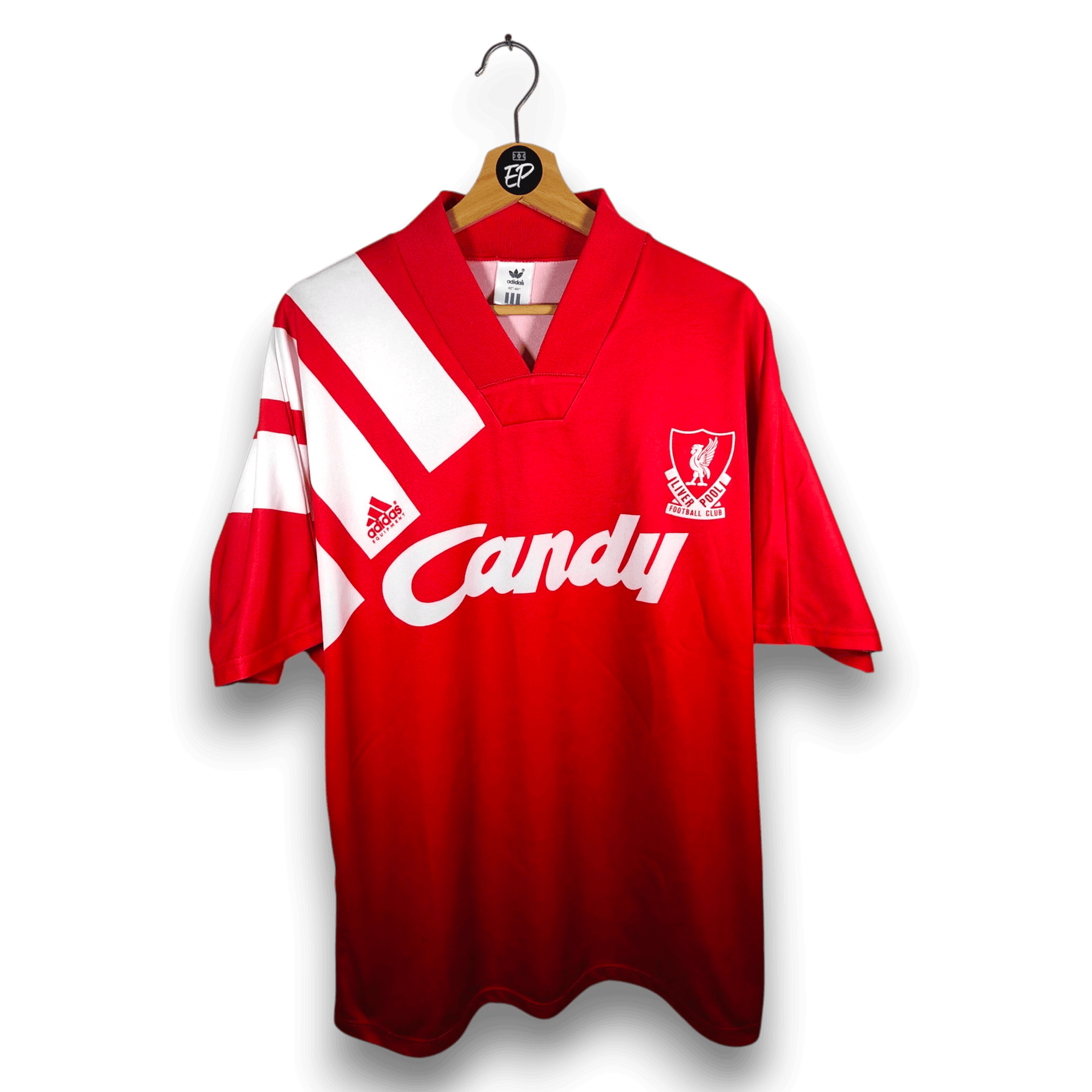 1991-92 Liverpool Home Shirt - 7.5/10 - (42-44 L)
