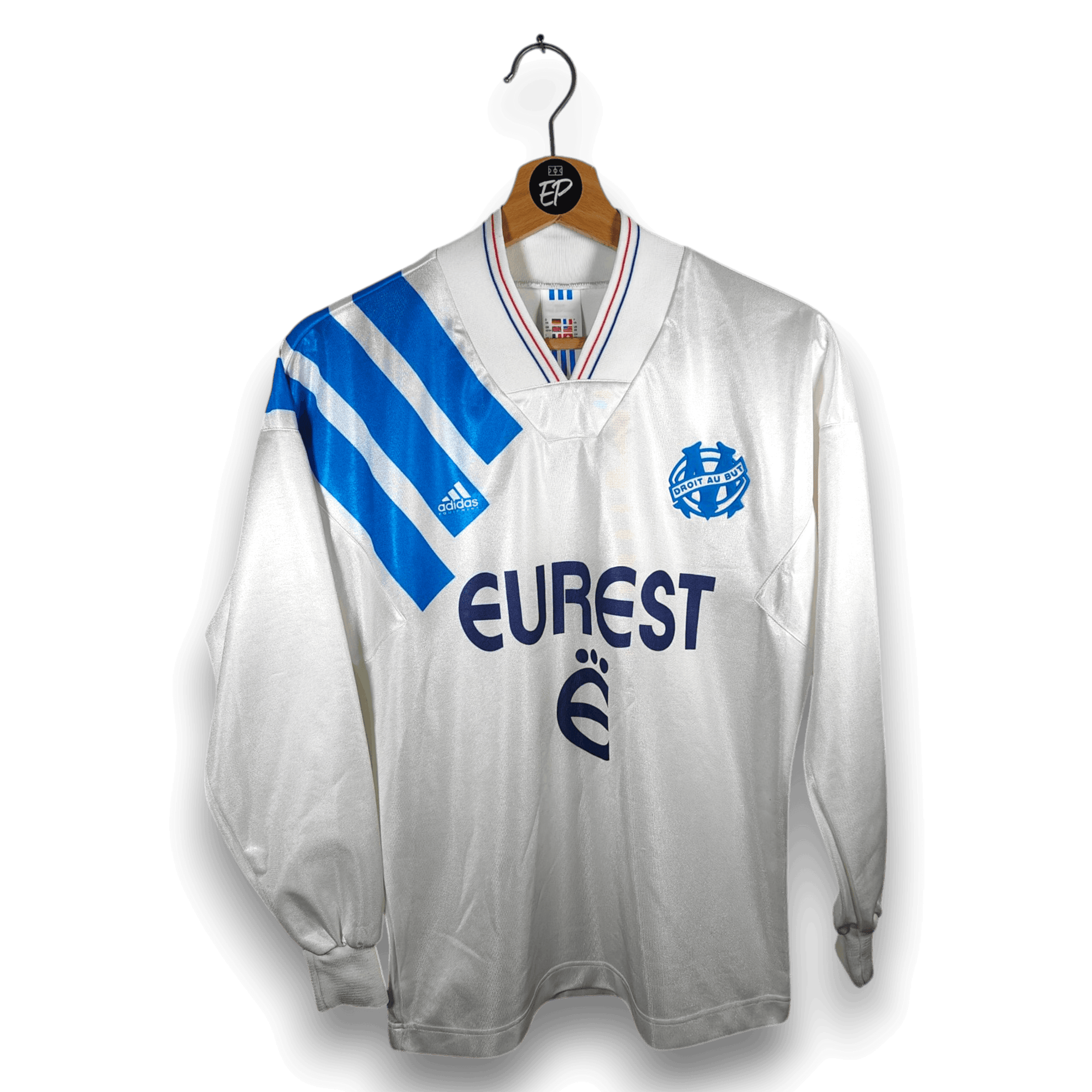 1993-94 Olympique Marseille Home Shirt LS - 8/10 - (XS)