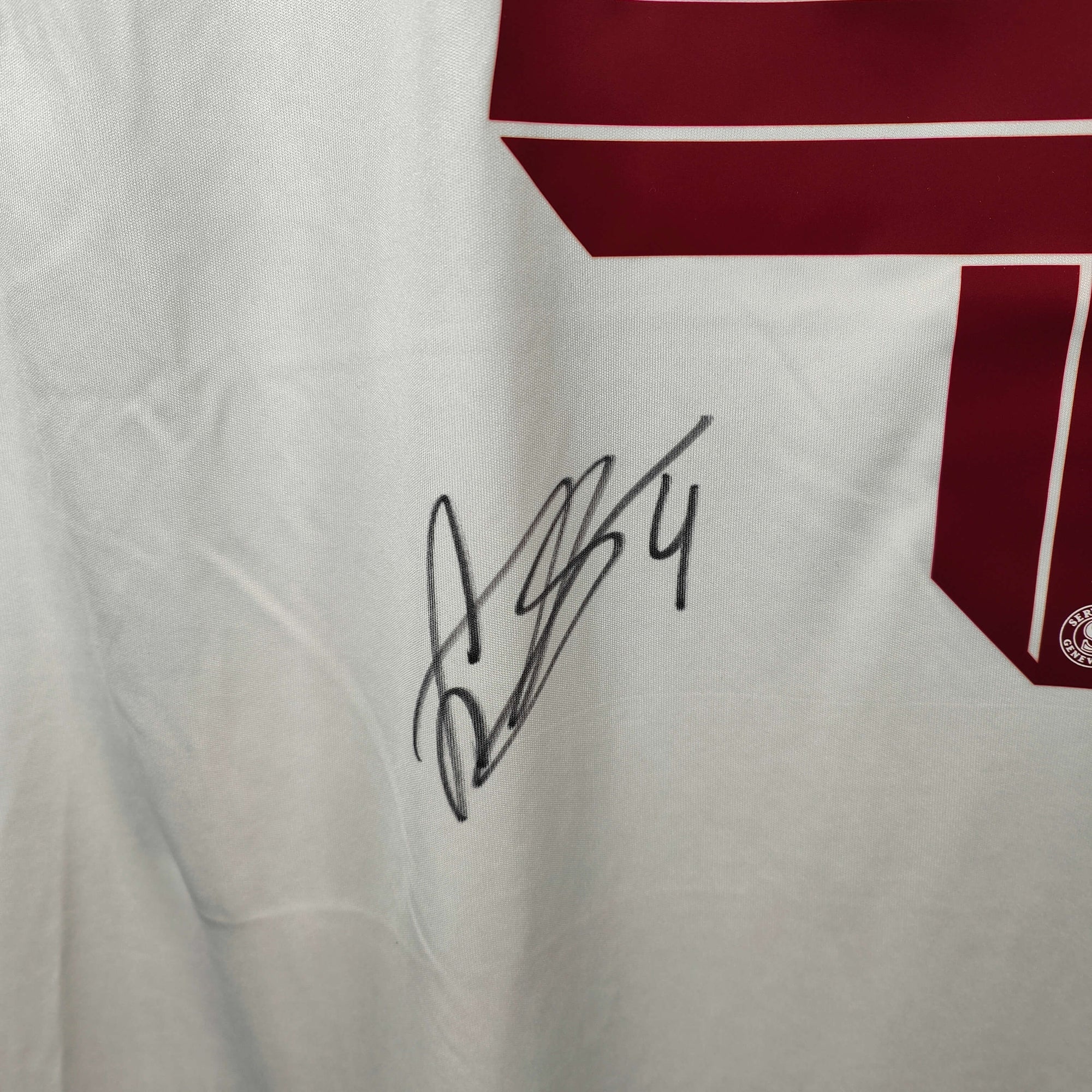 2025-26 Servette Away Shirt SIGNED Rouiller 