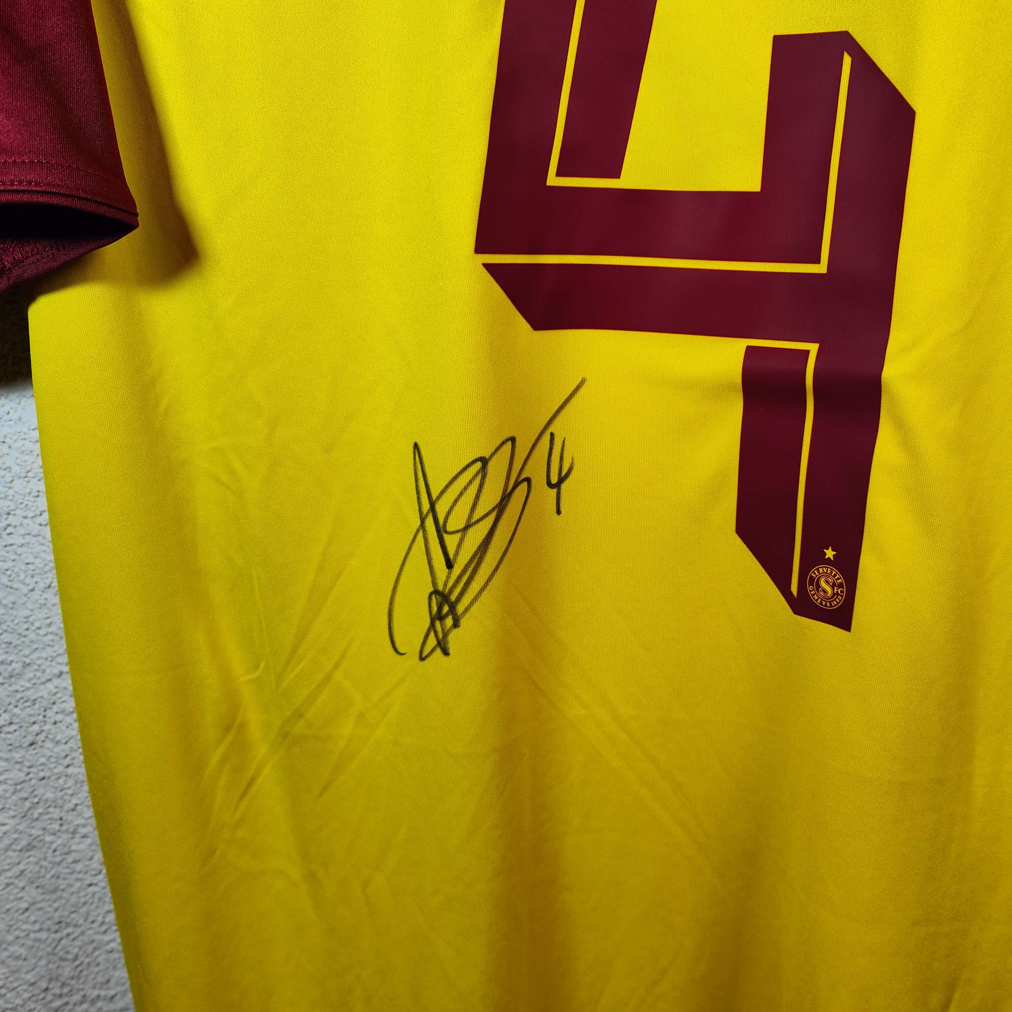 2025-26 Servette Third Shirt SIGNED Rouiller 