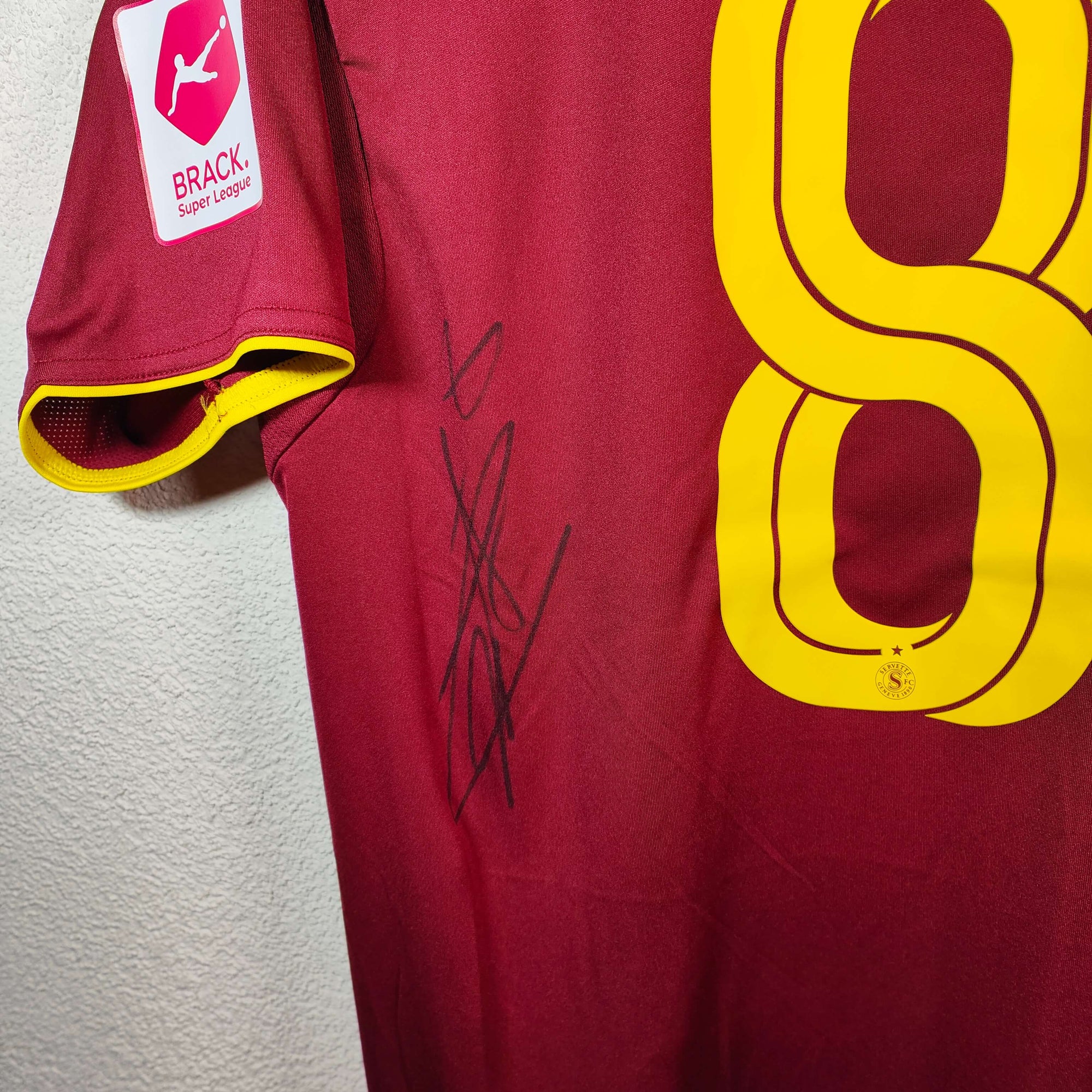 2025-26 Servette Home Shirt SIGNED Cognat 
