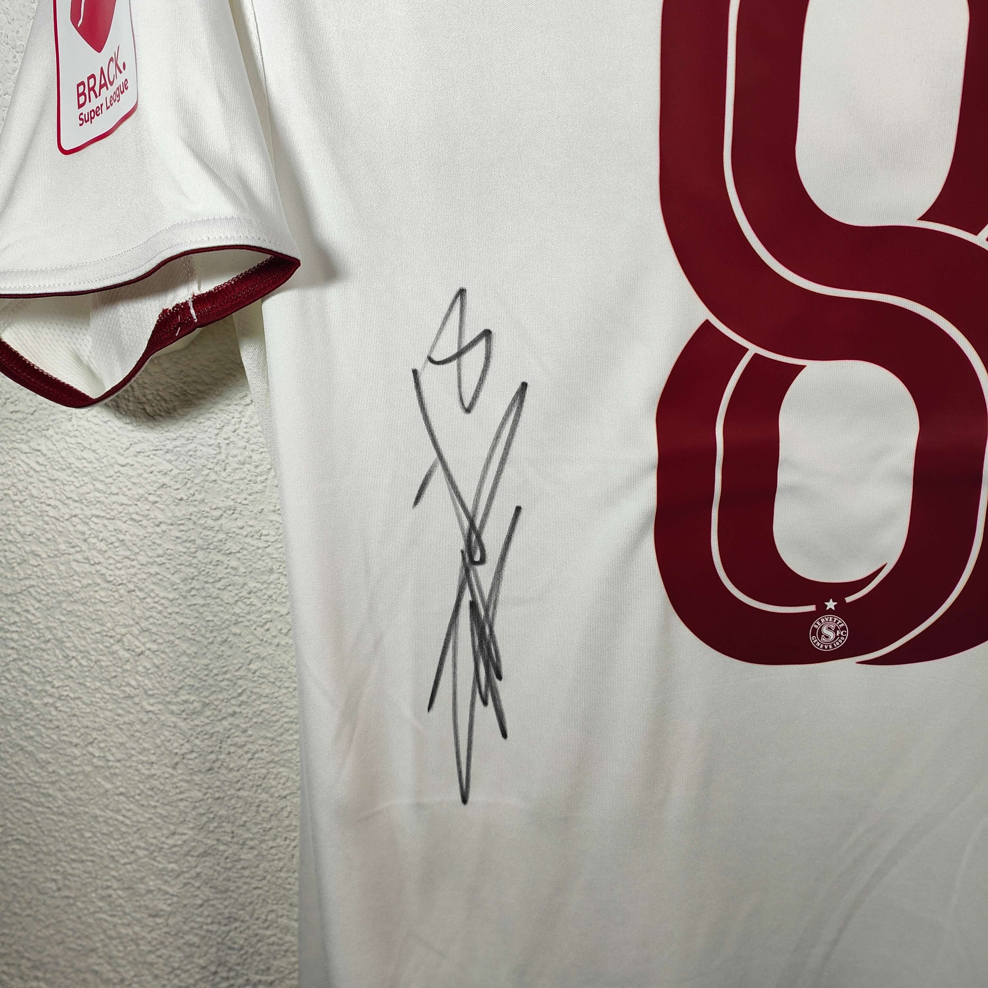 2025-26 Servette Away Shirt SIGNED Cognat 