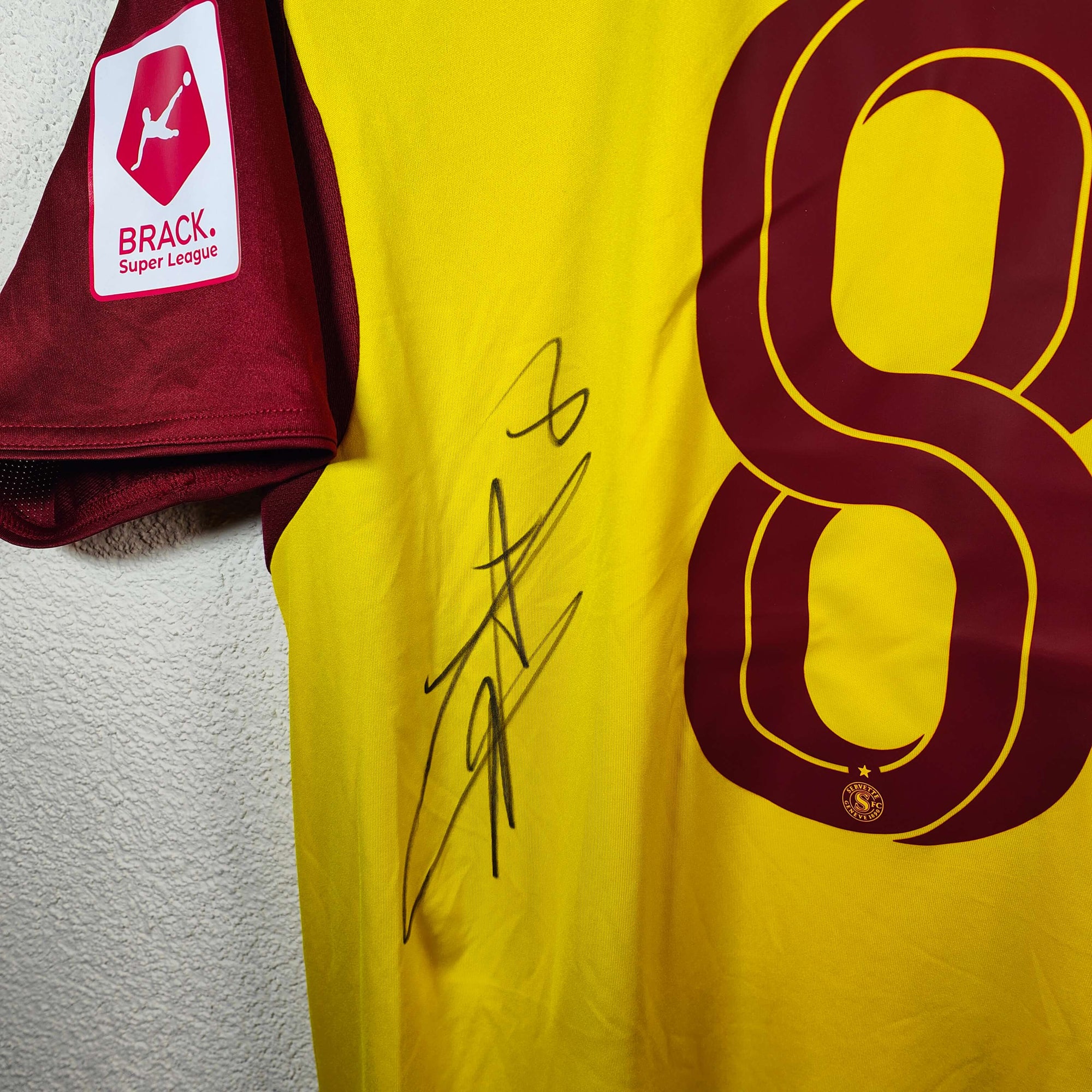 2025-26 Servette Third Shirt SIGNED Cognat 