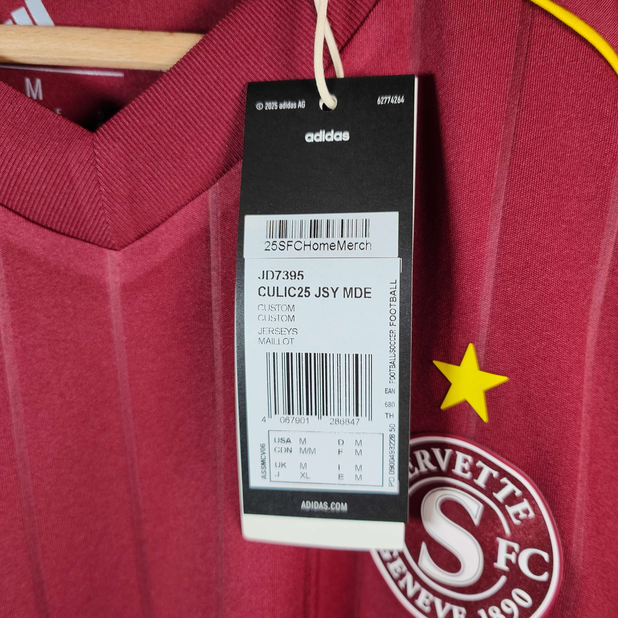 2025-26 Servette Home Shirt SIGNED Stevanović 