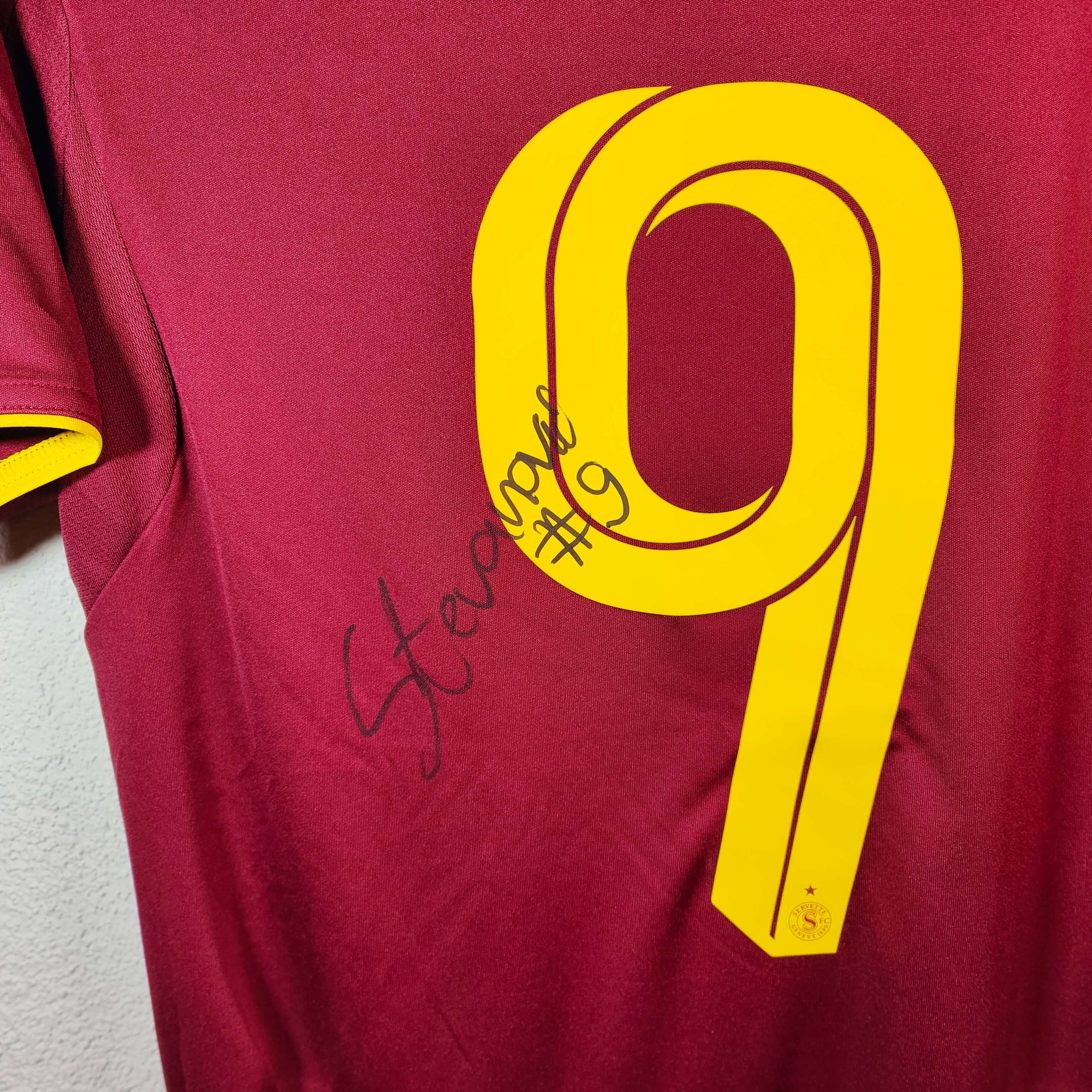 2025-26 Servette Home Shirt SIGNED Stevanović 