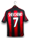 2000-02 AC Milan Home Shirt Shevchenko 
