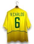 2002-04 Brazil Home Shirt Roberto Carlos 
