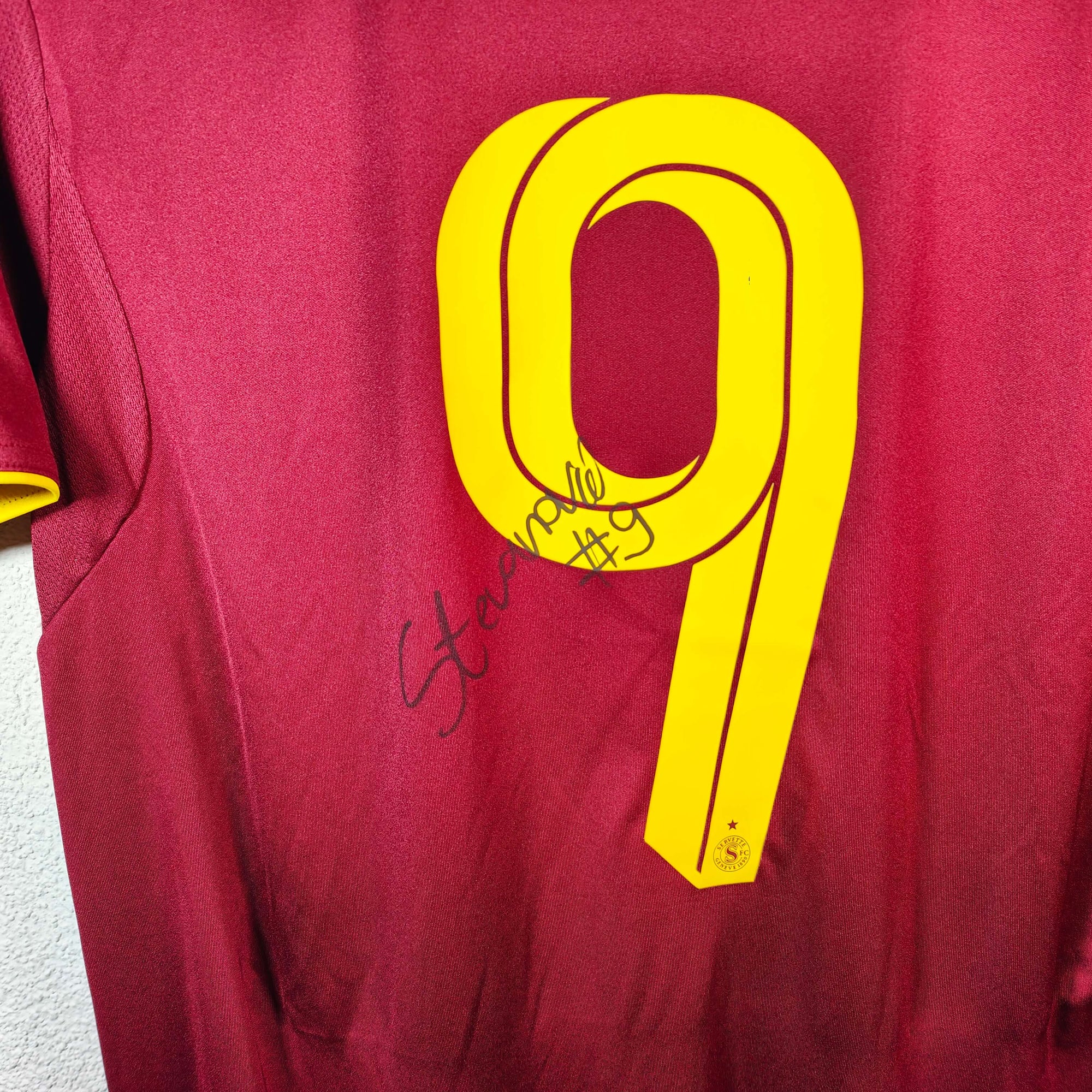 2025-26 Servette Home Shirt SIGNED Stevanović 