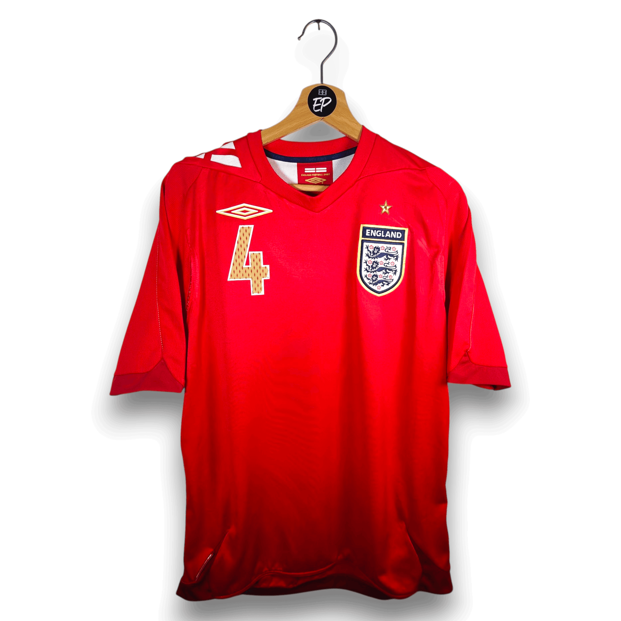 2006-08 England Away Shirt Gerrard 