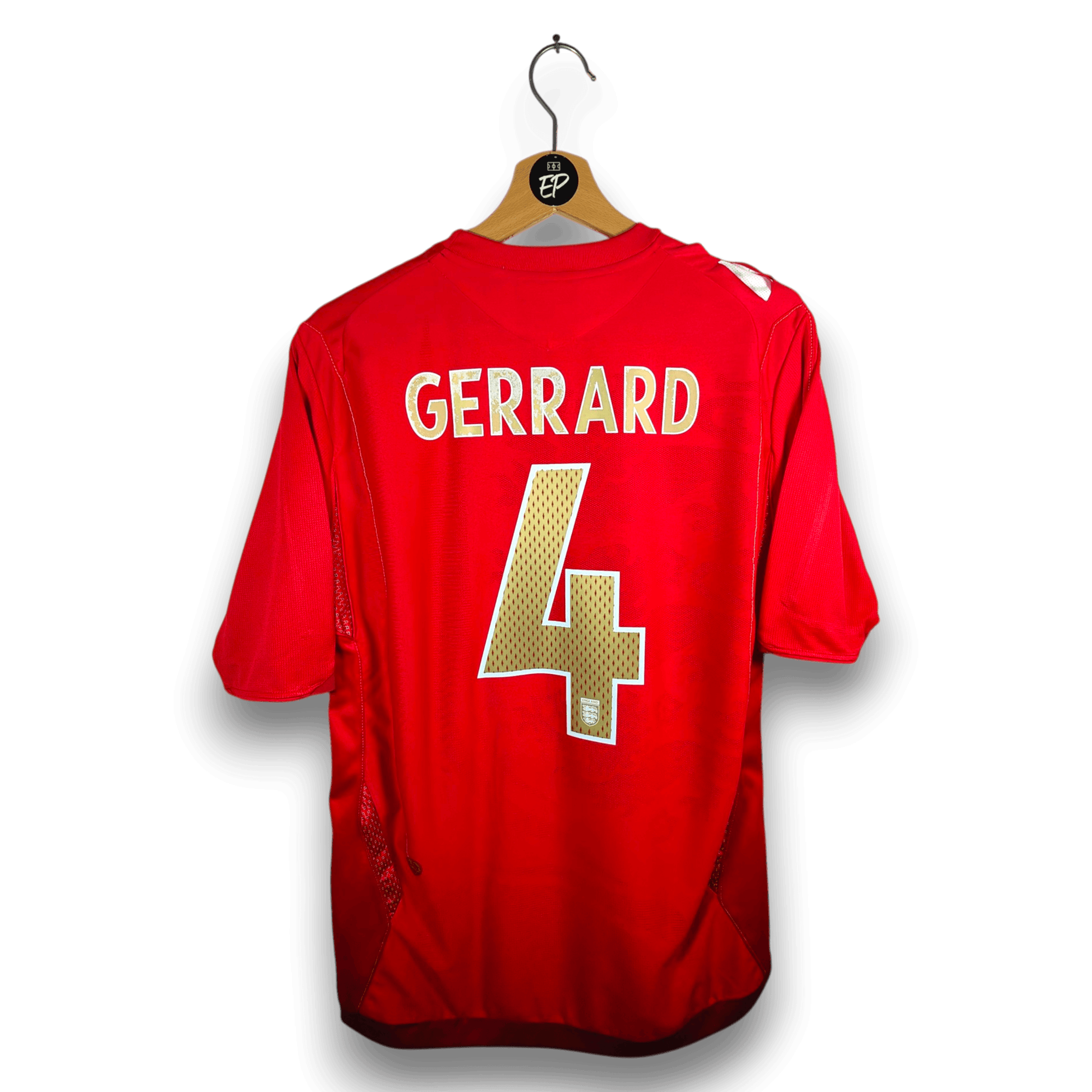 2006-08 England Away Shirt Gerrard 