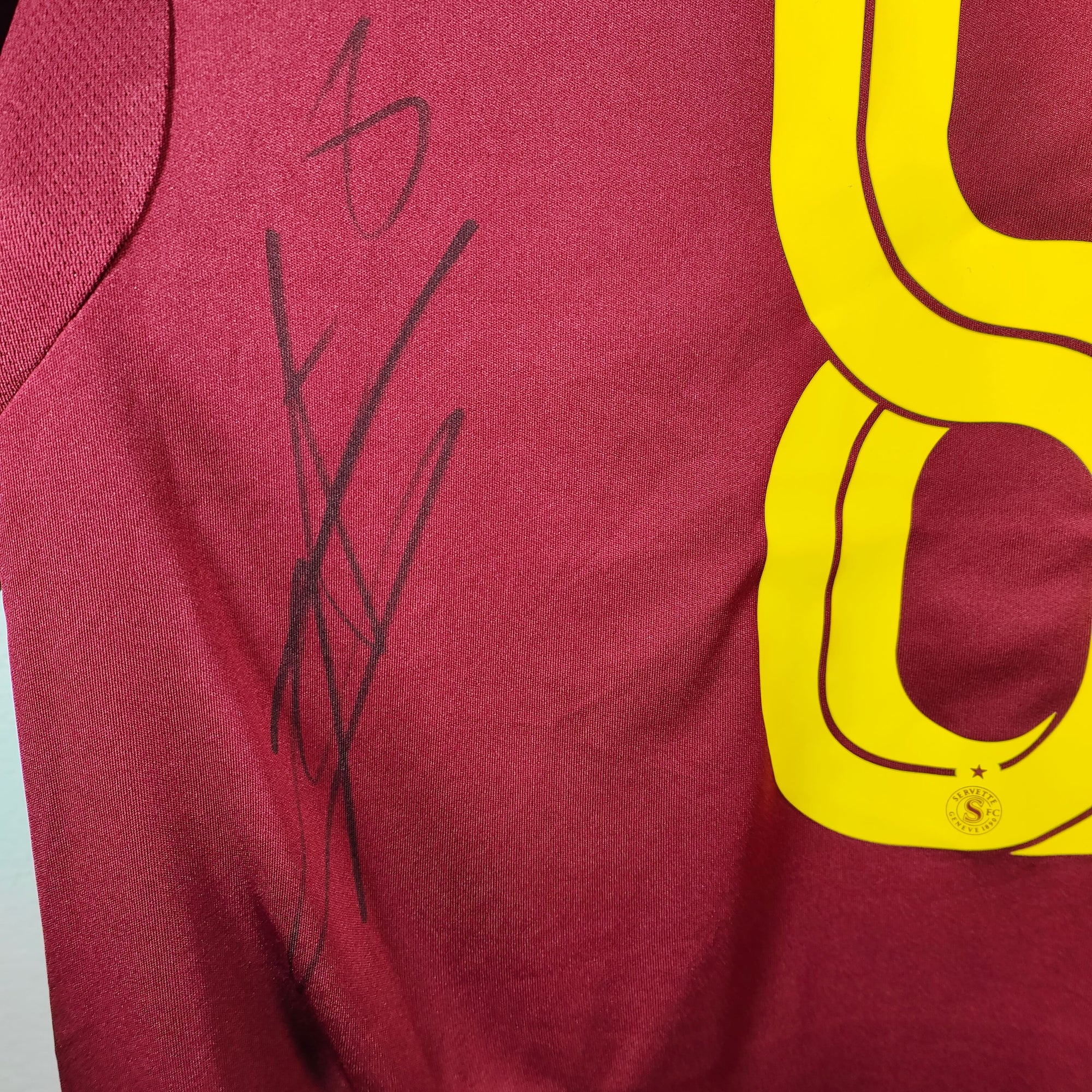 2025-26 Servette Home Shirt SIGNED Cognat 