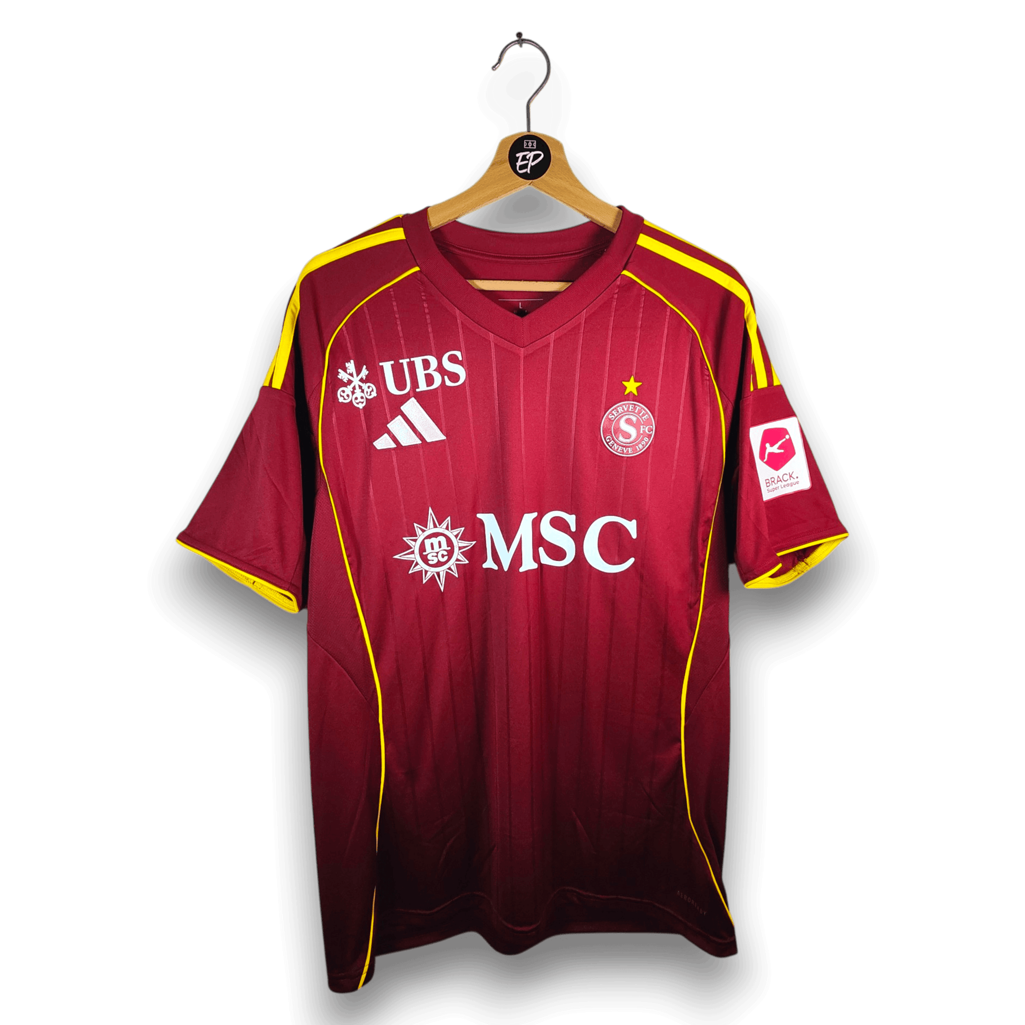 2025-26 Servette Home Shirt SIGNED Stevanović 