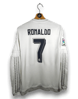 2015-16 Real Madrid Home Shirt LS Ronaldo 