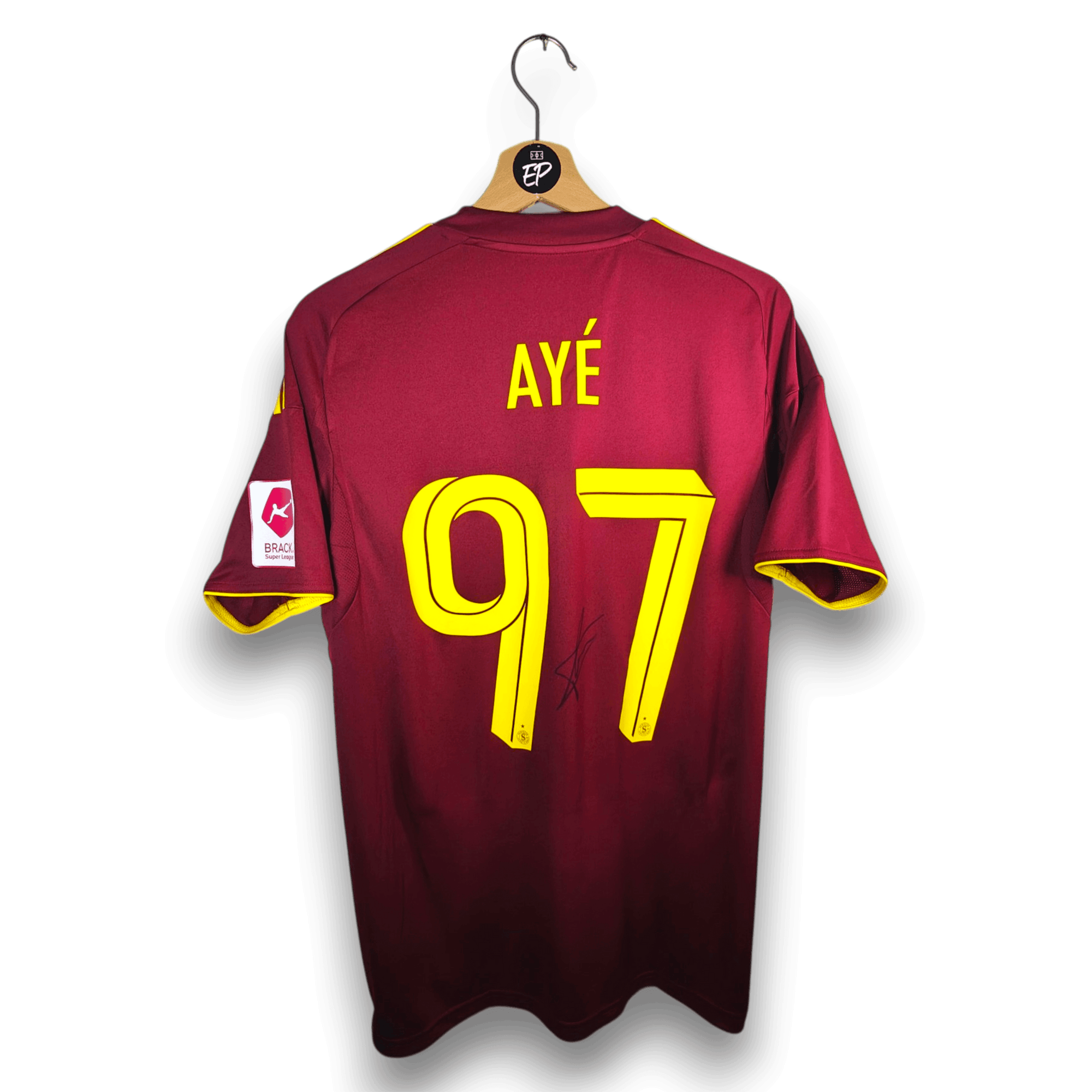 2025-26 Servette Home Shirt SIGNED Ayé 