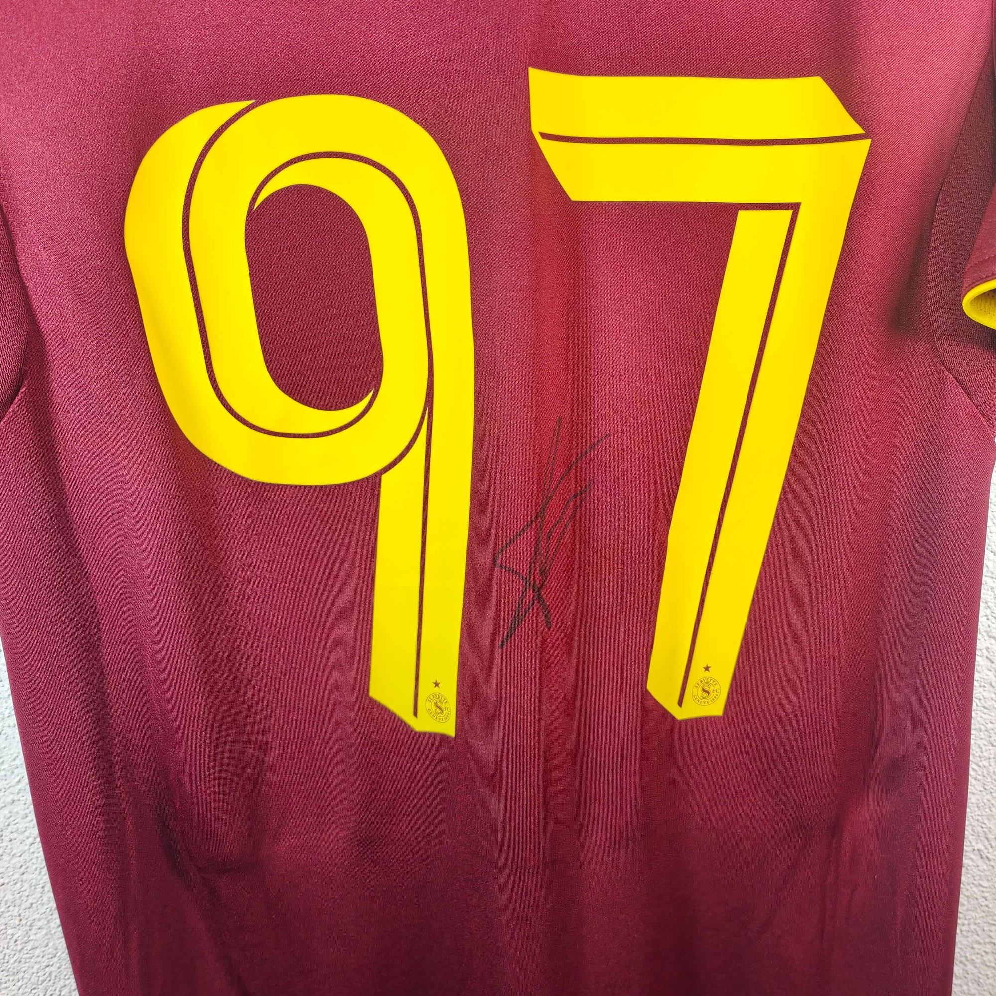 2025-26 Servette Home Shirt SIGNED Ayé 