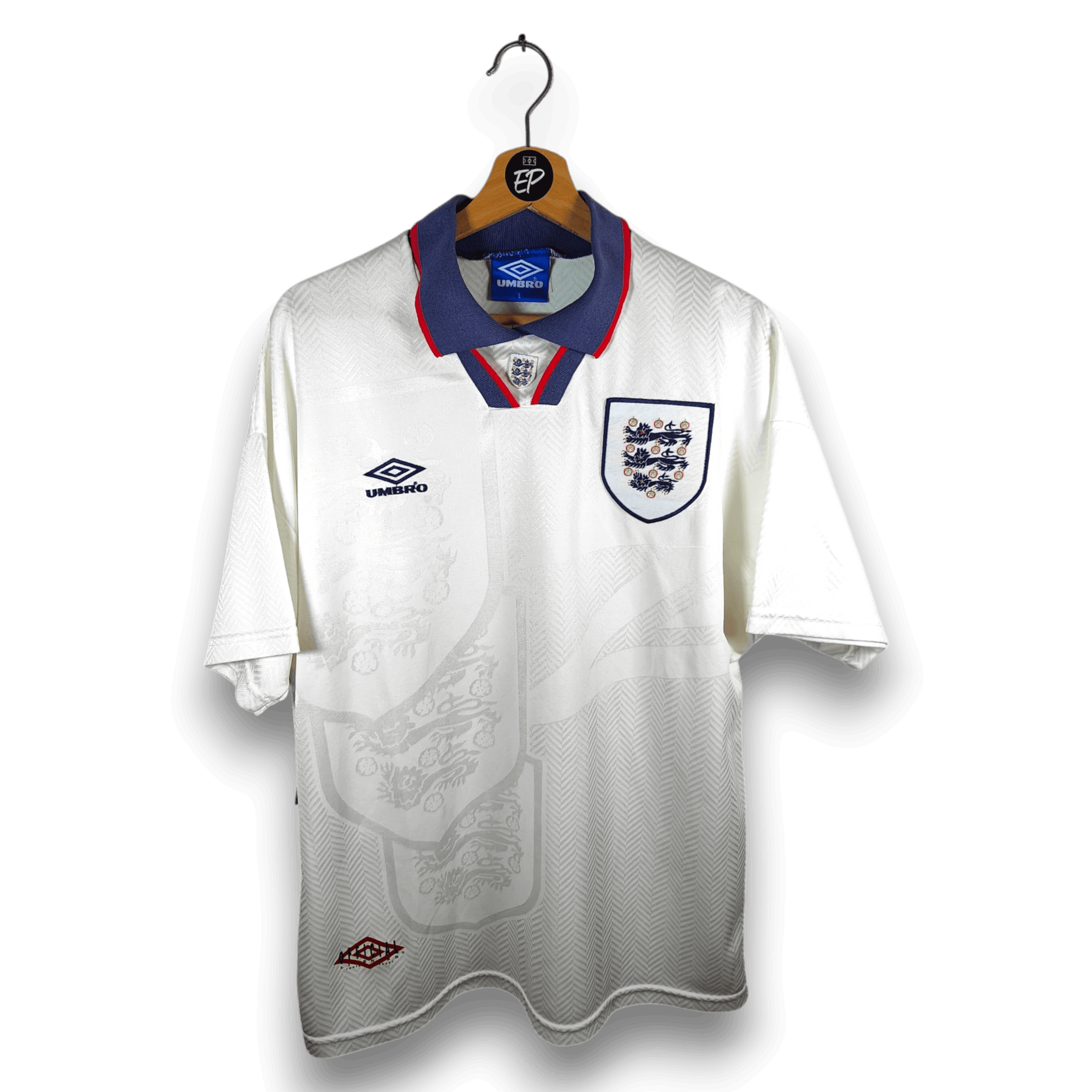 1993-95 England Home Shirt Barnes 