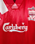 1992-93 Liverpool Home Shirt - 9/10 - (XL)