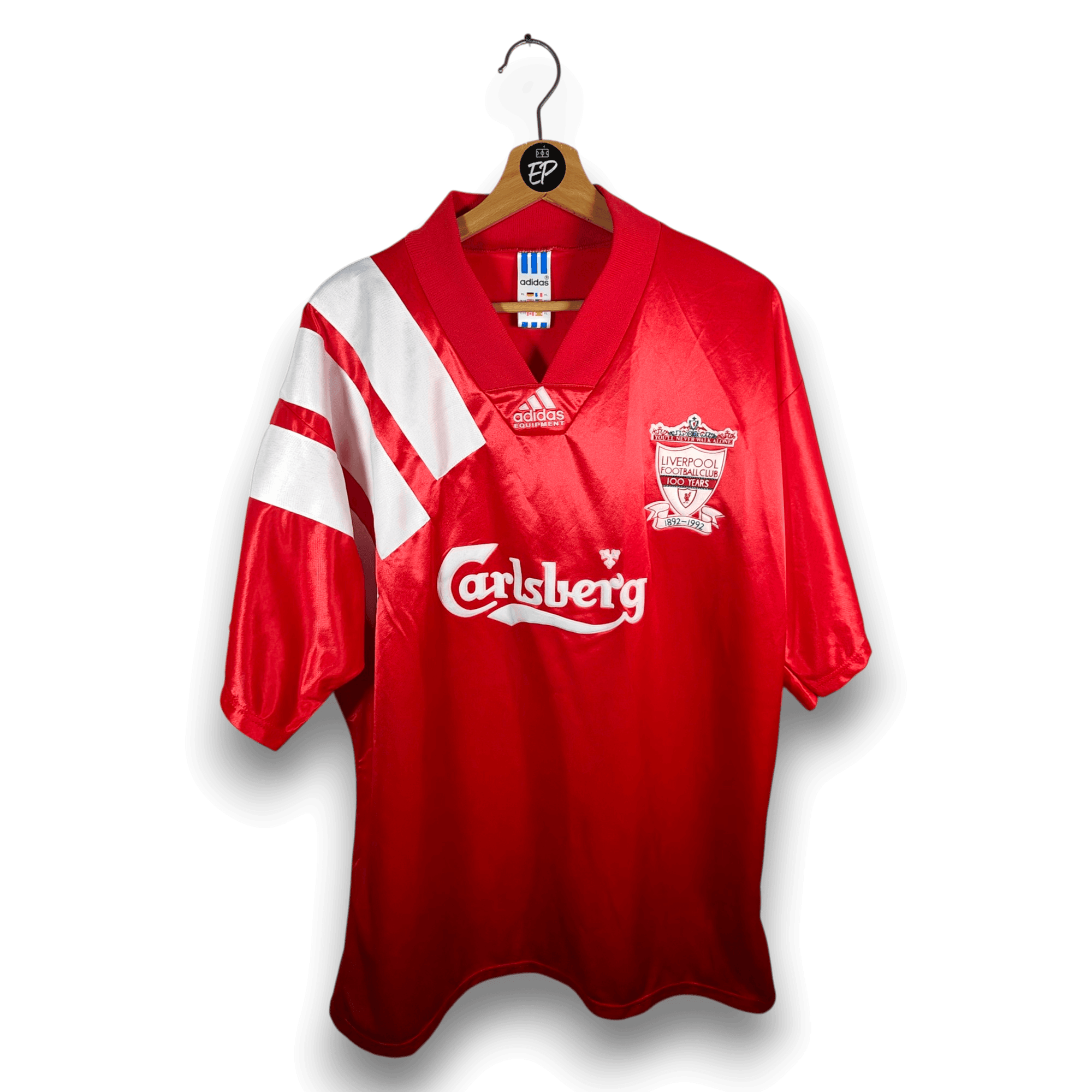1992-93 Liverpool Home Shirt - 9/10 - (XL)