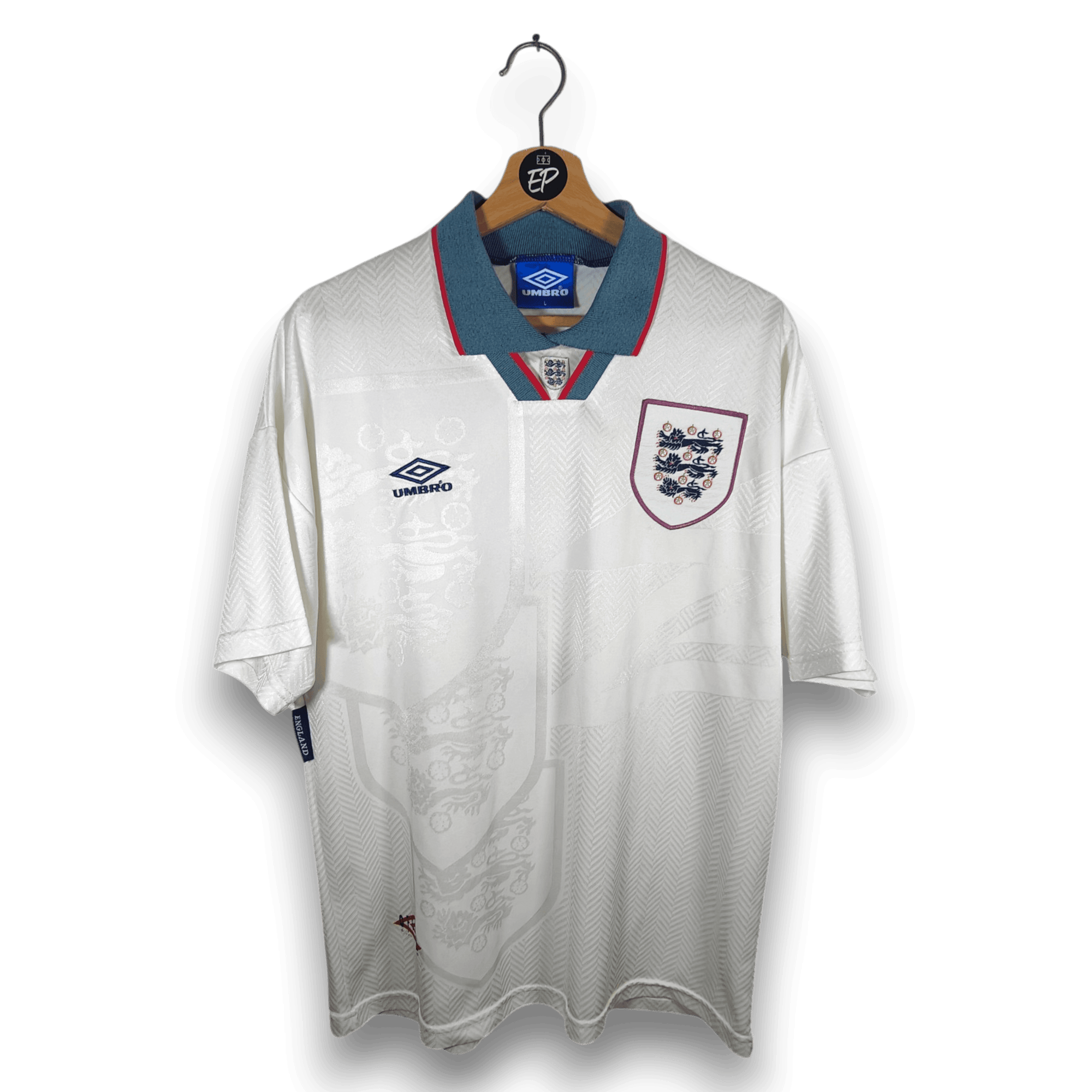 1993-95 England Home Shirt Shearer 