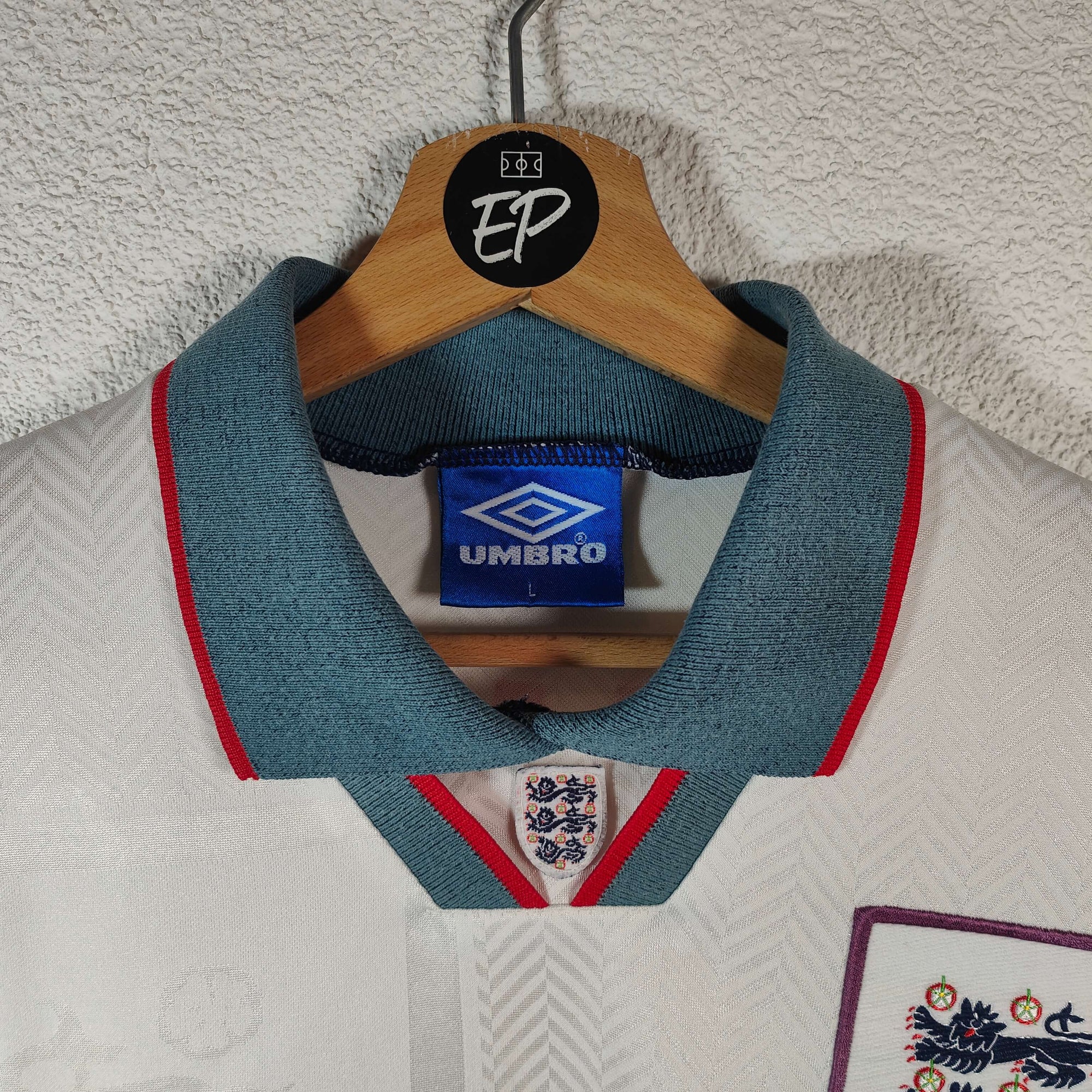 1993-95 England Home Shirt Shearer 
