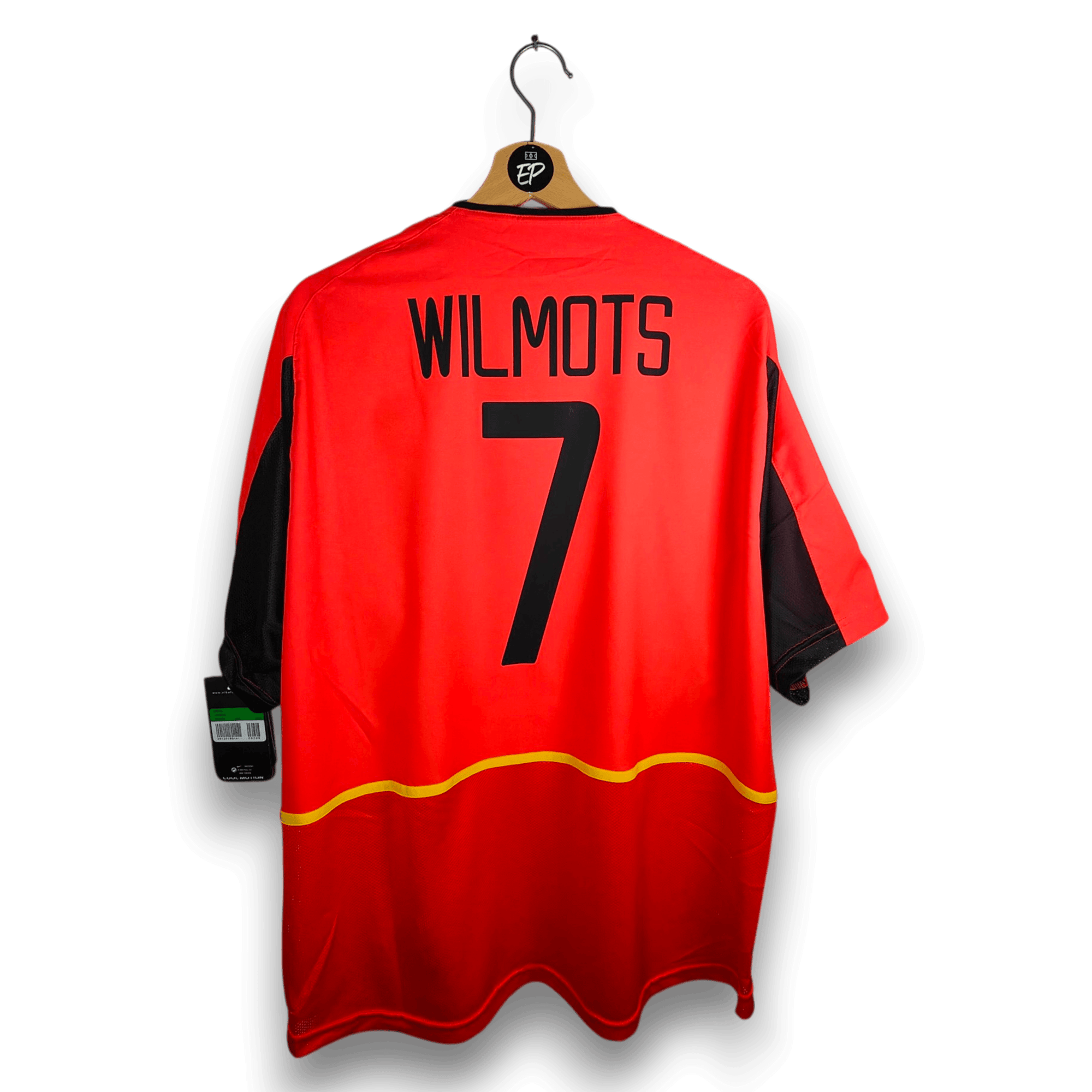 2002-04 Belgium Home Shirt Wilmots 