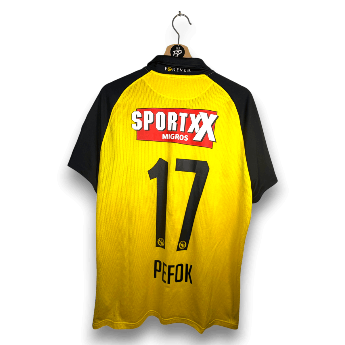 2020-21 Young Boys Away Shirt Match Issue / Worn Pefok 