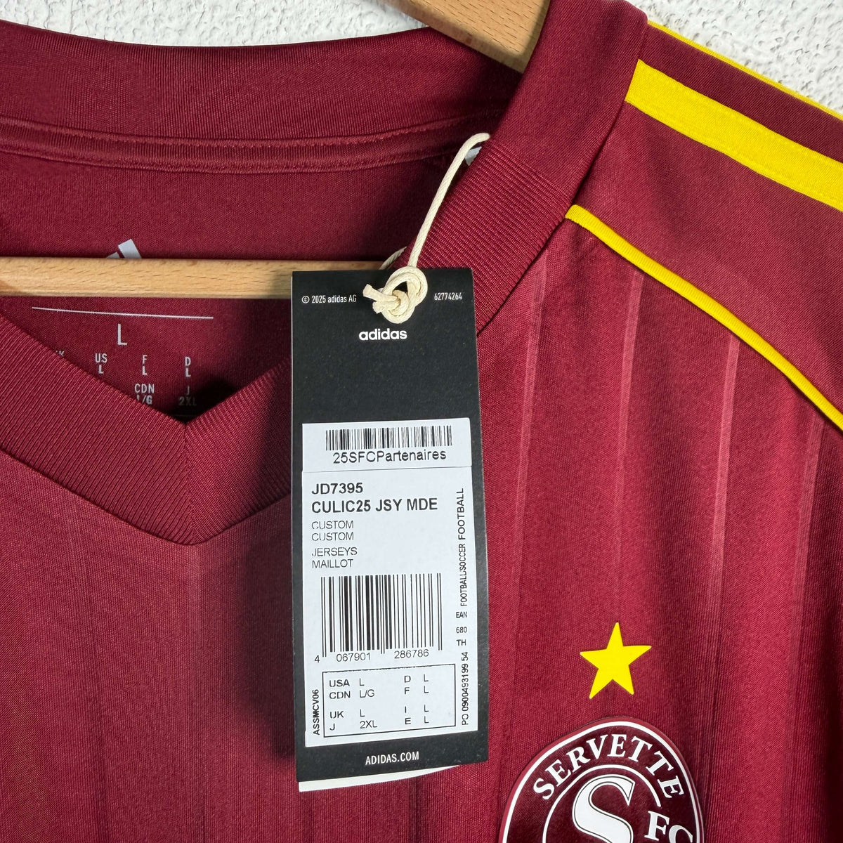 2025-26 Servette Home Shirt SIGNED Cognat 