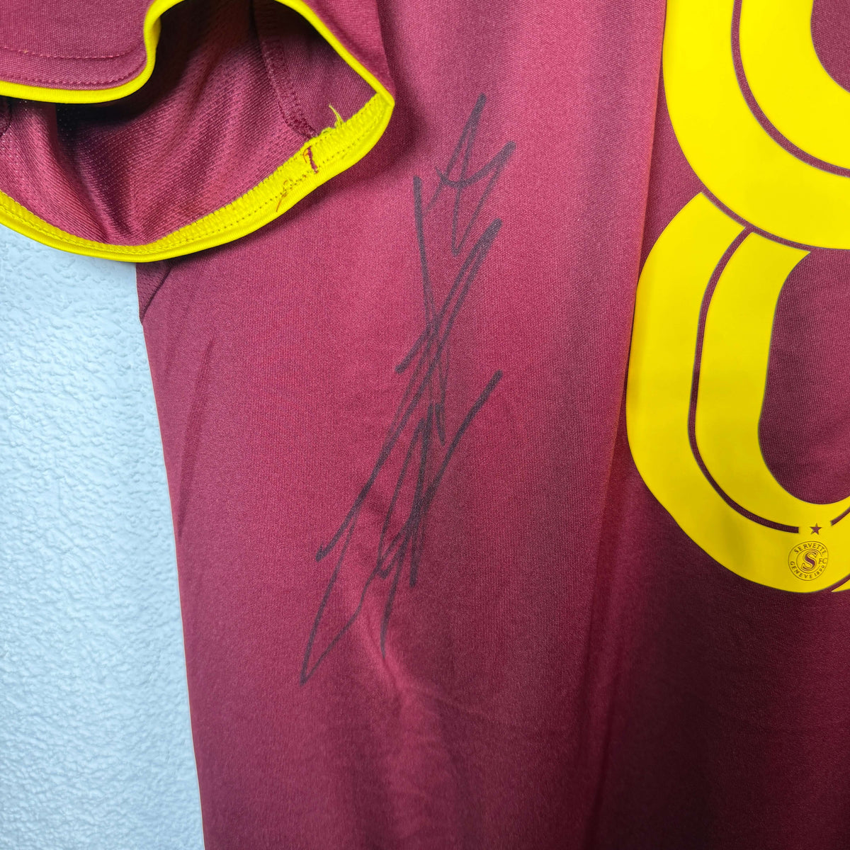 2025-26 Servette Home Shirt SIGNED Cognat 