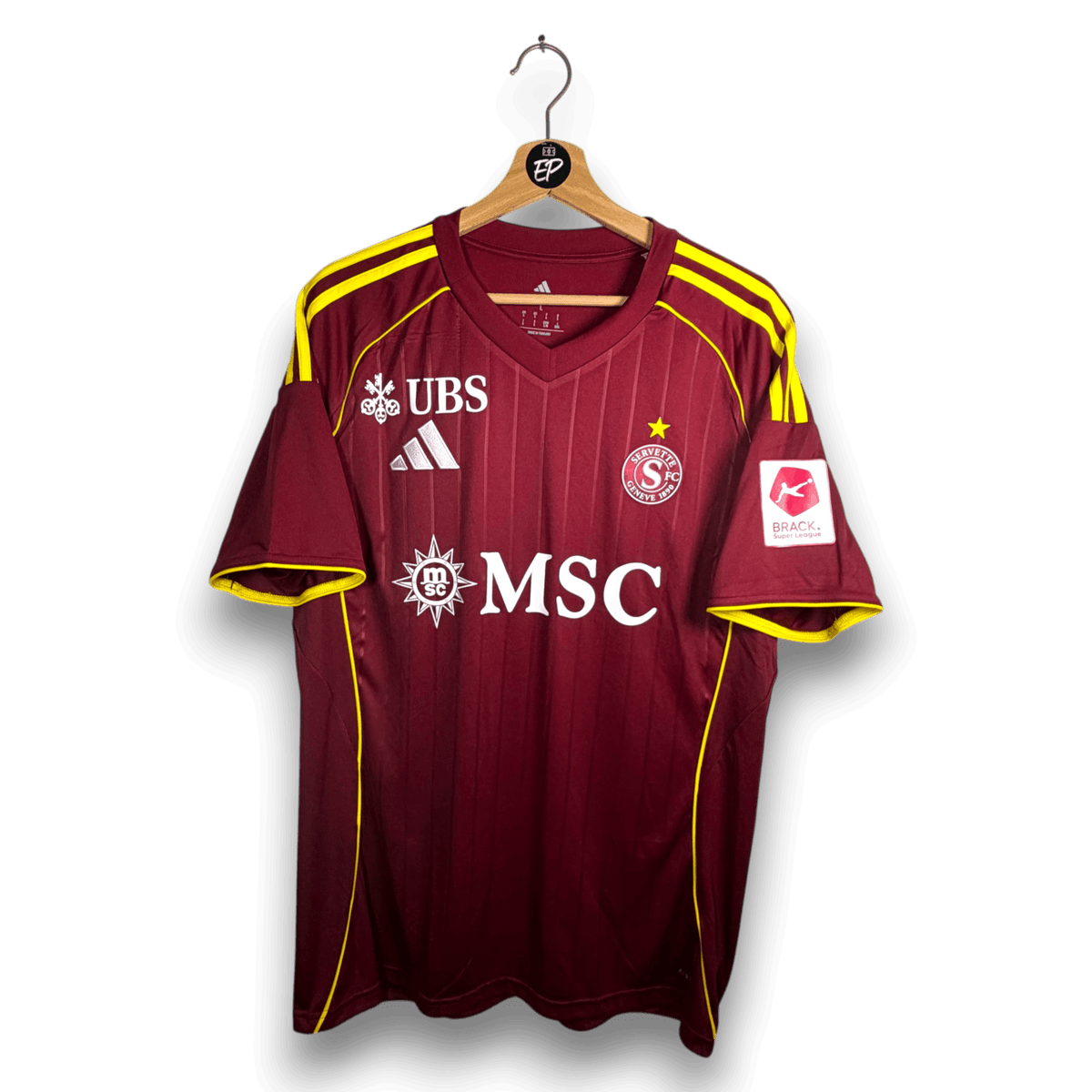 2025-26 Servette Home Shirt SIGNED Stevanović 