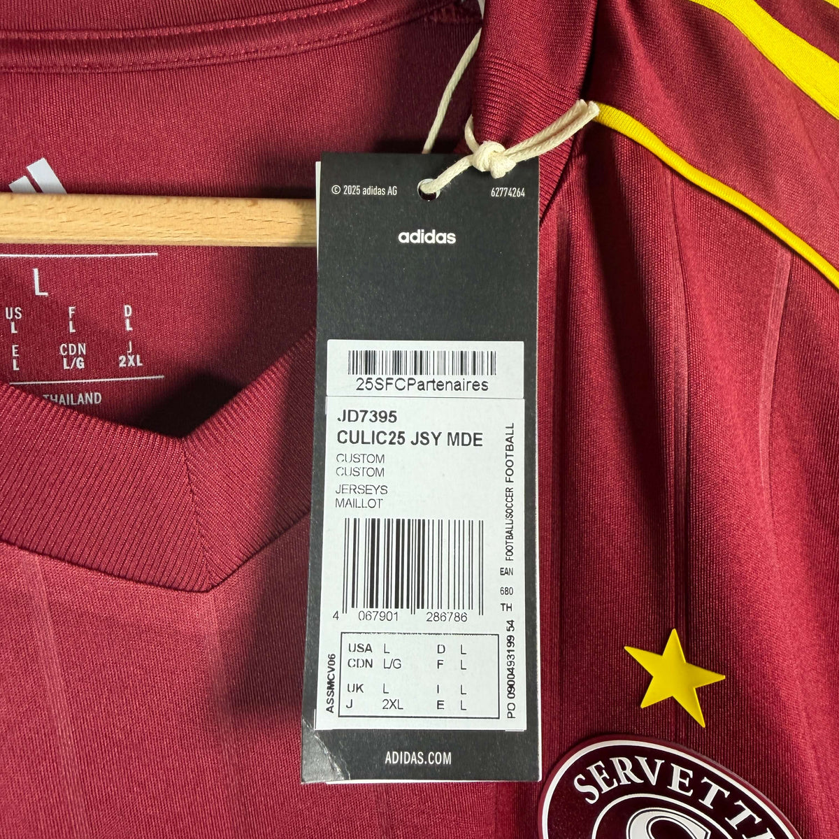 2025-26 Servette Home Shirt SIGNED Stevanović 