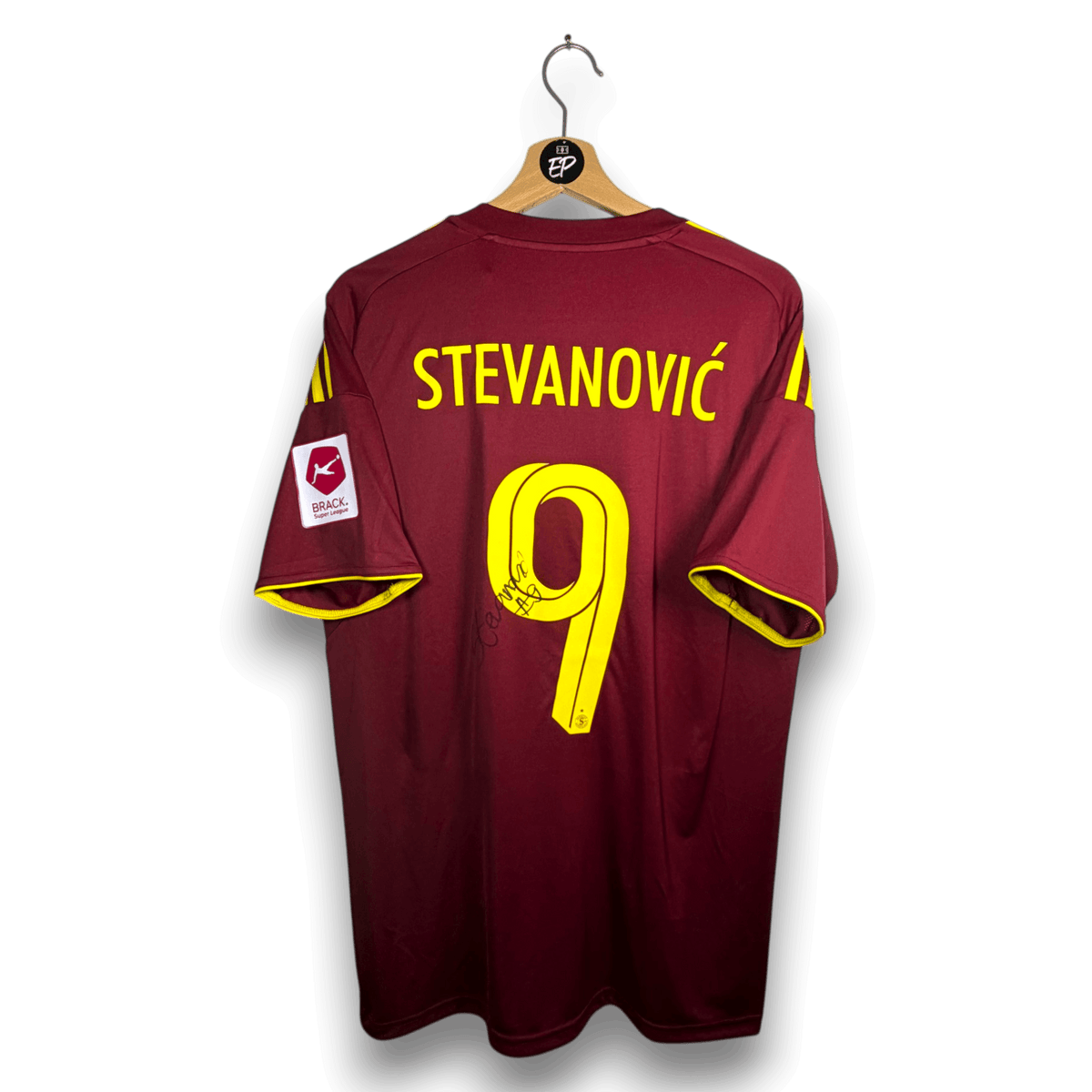 2025-26 Servette Home Shirt SIGNED Stevanović 