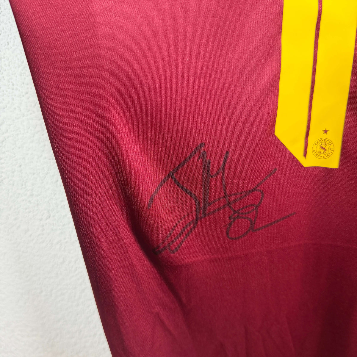 2025-26 Servette Home Shirt SIGNED Kadile 
