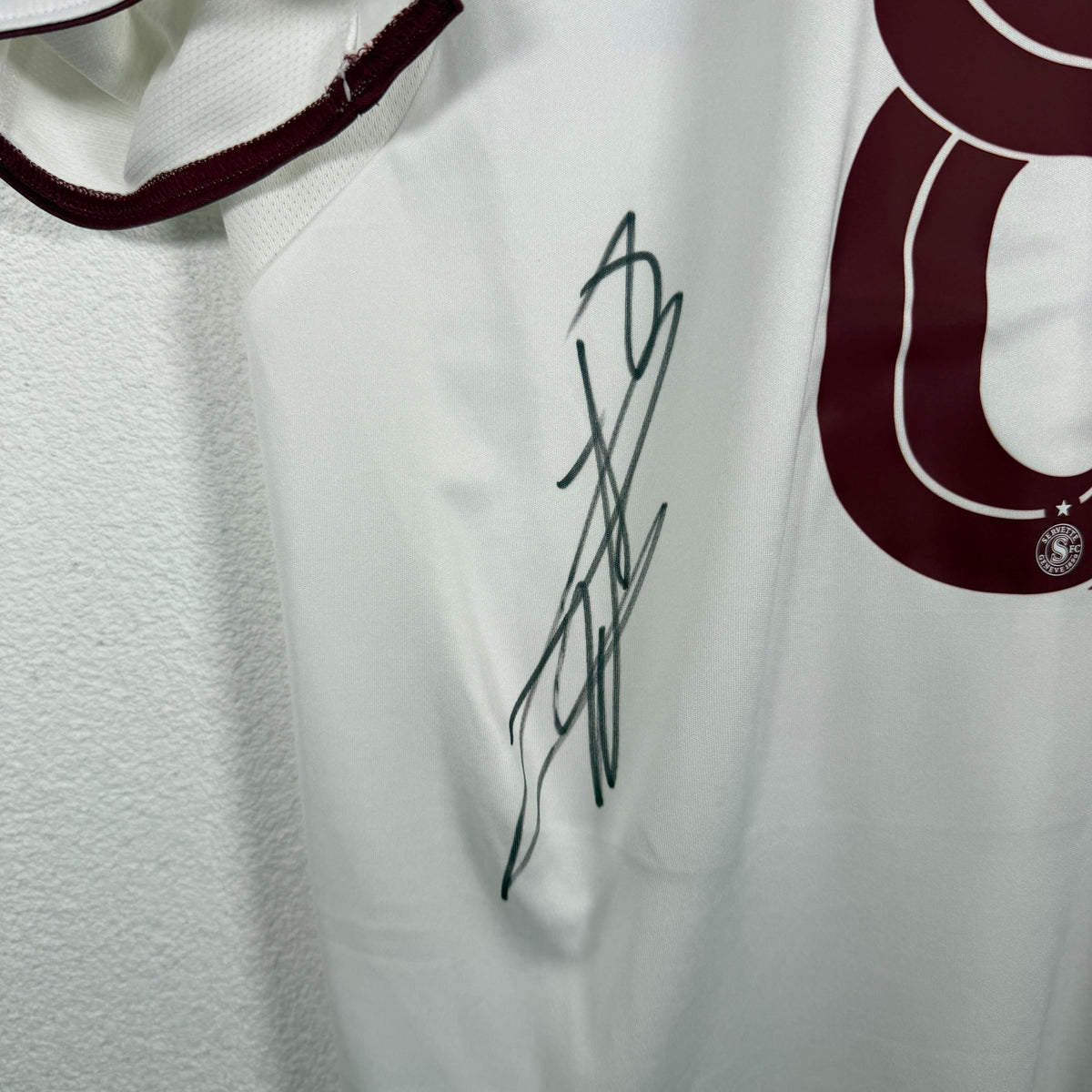 2025-26 Servette Away Shirt SIGNED Cognat 