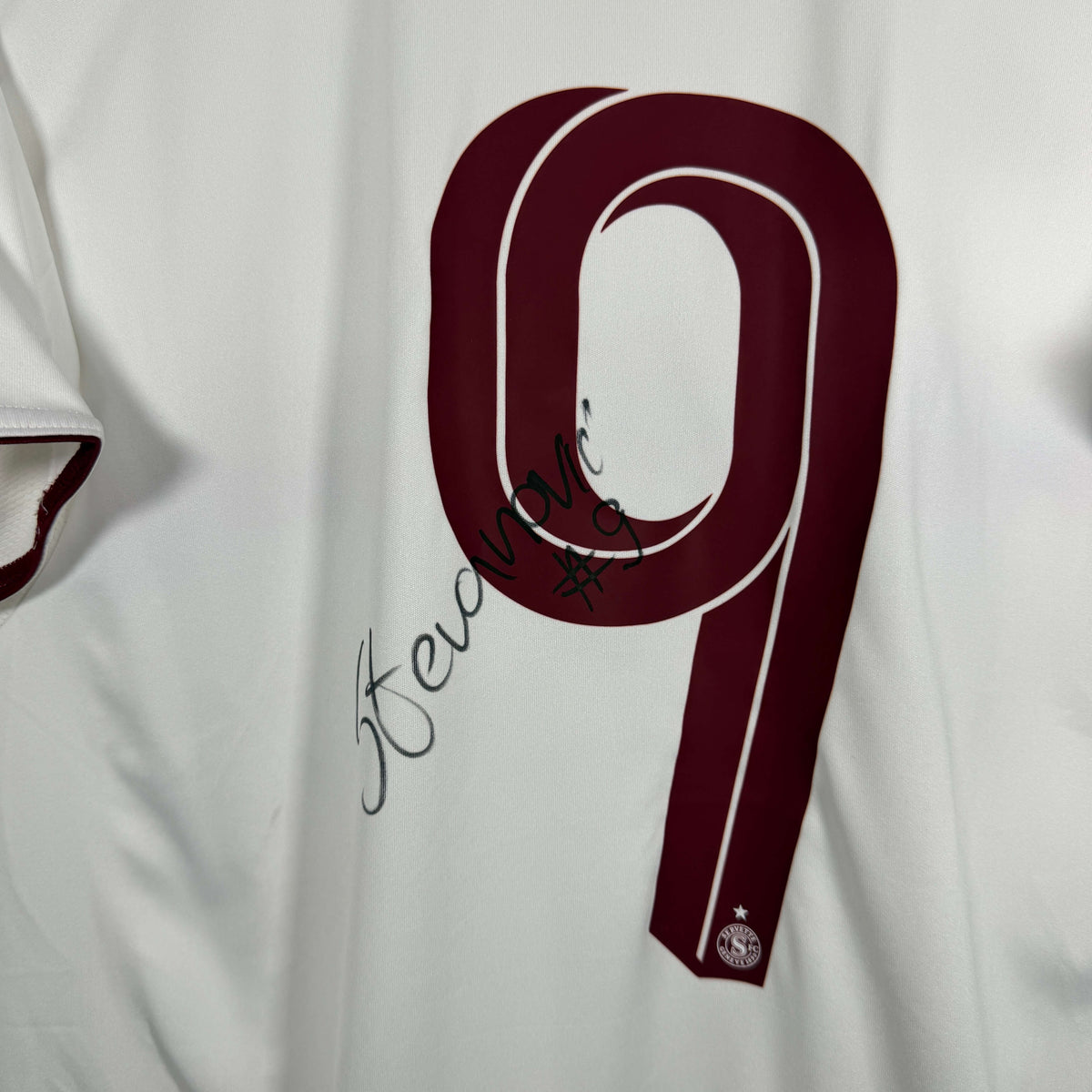 2025-26 Servette Away Shirt SIGNED Stevanovic 