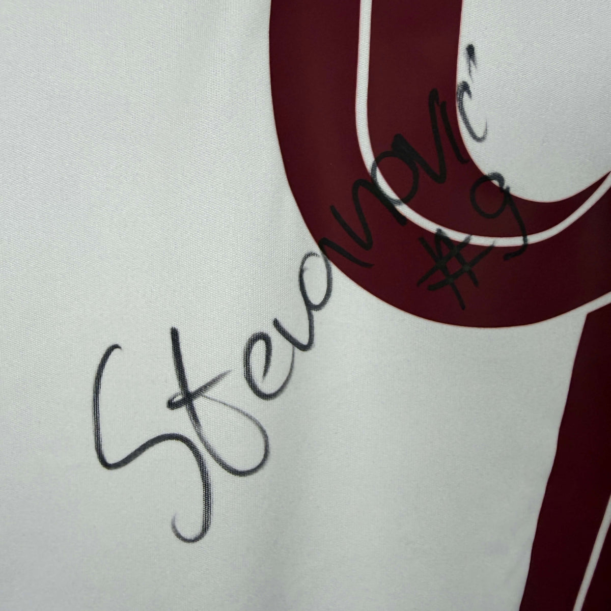 2025-26 Servette Away Shirt SIGNED Stevanovic 