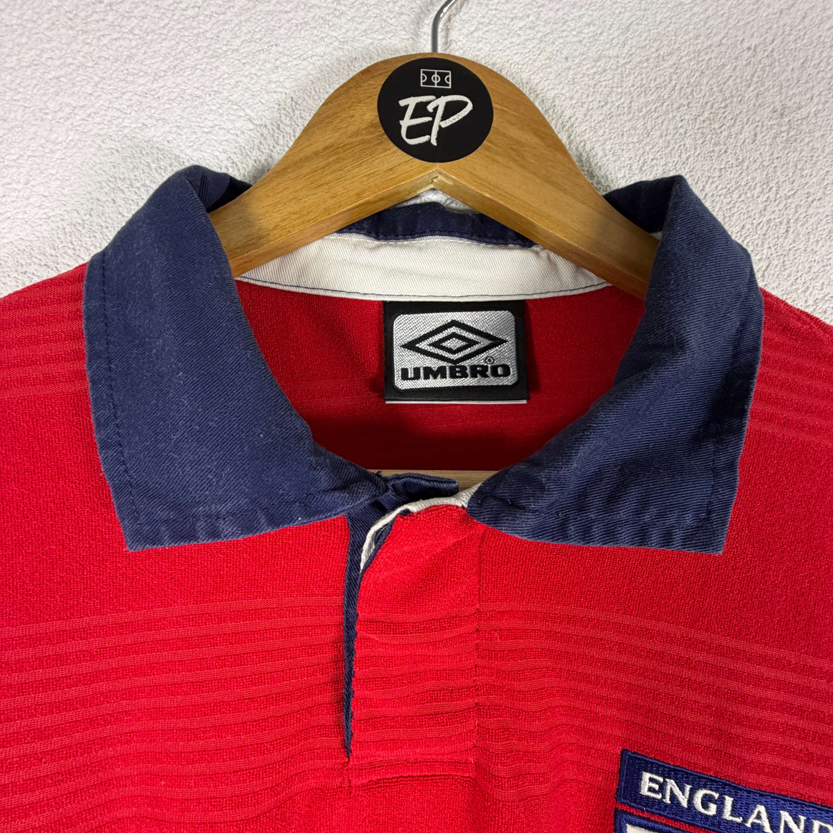 1999-01 England Away Shirt LS Beckham 