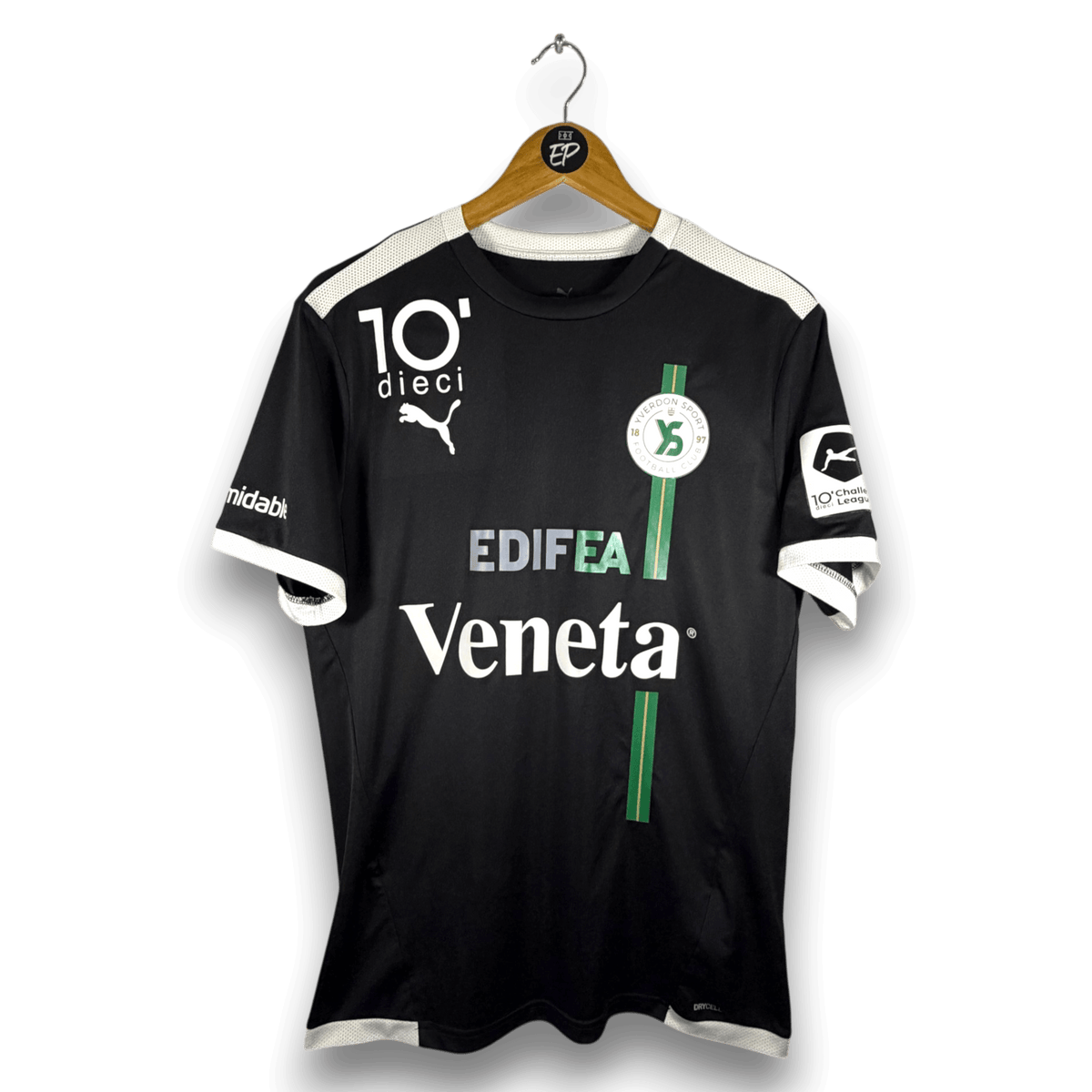 2020-21 Yverdon Sport Away Shirt Match Issue Eleouet 