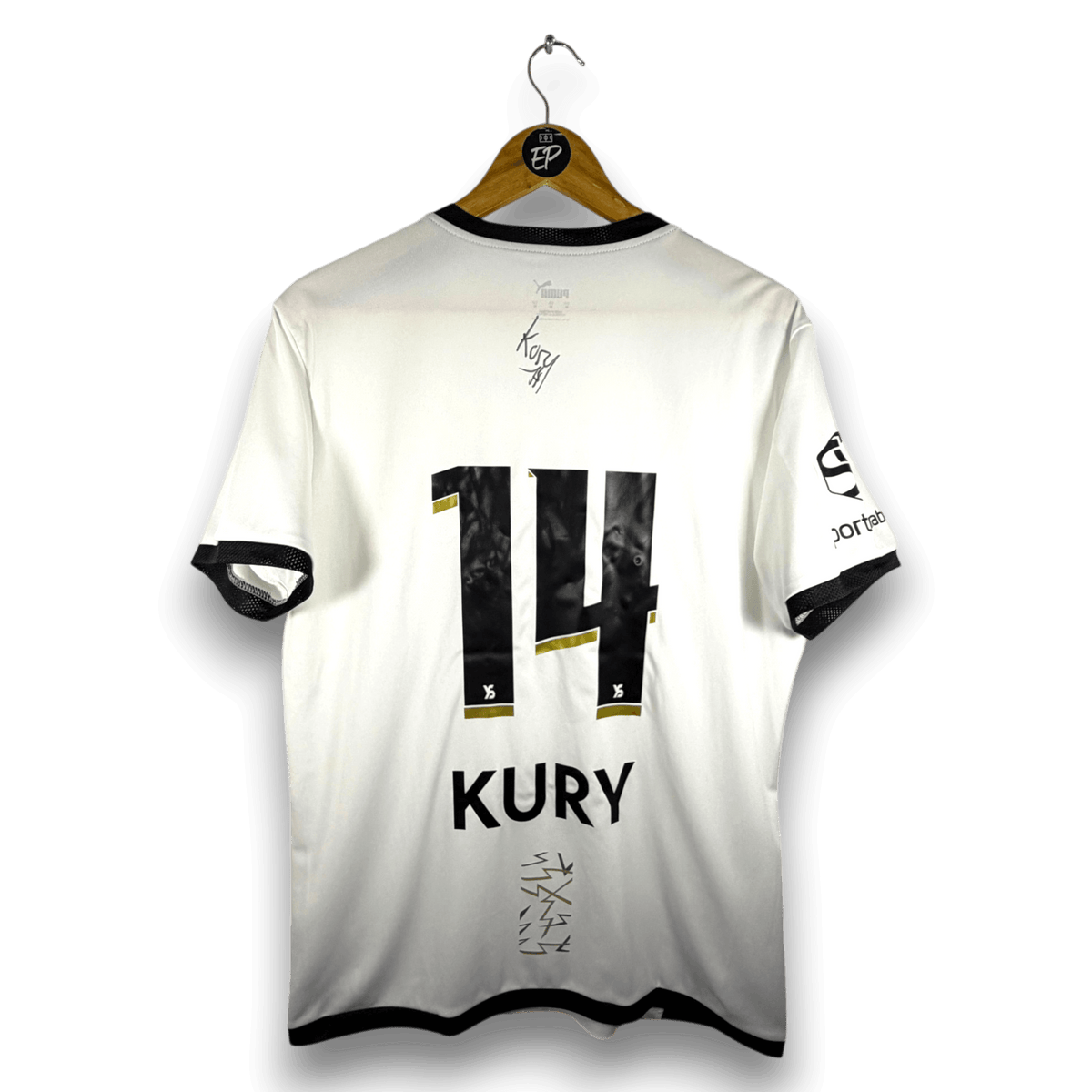 2022-23 Yverdon Sport Away Shirt SIGNED Kury 