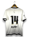 2022-23 Yverdon Sport Away Shirt SIGNED Kury 