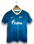 2013-14 Zenit St. Petersburg Home Shirt SIGNED - 6/10 - (12-13 Years)