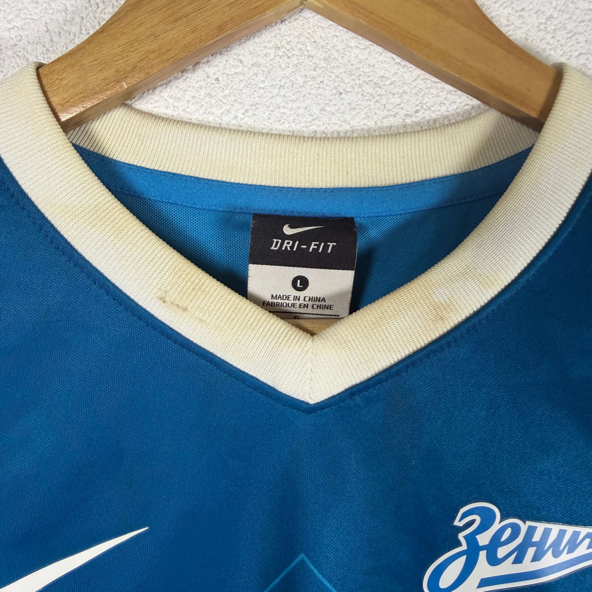 2013-14 Zenit St. Petersburg Home Shirt SIGNED - 6/10 - (12-13 Years)