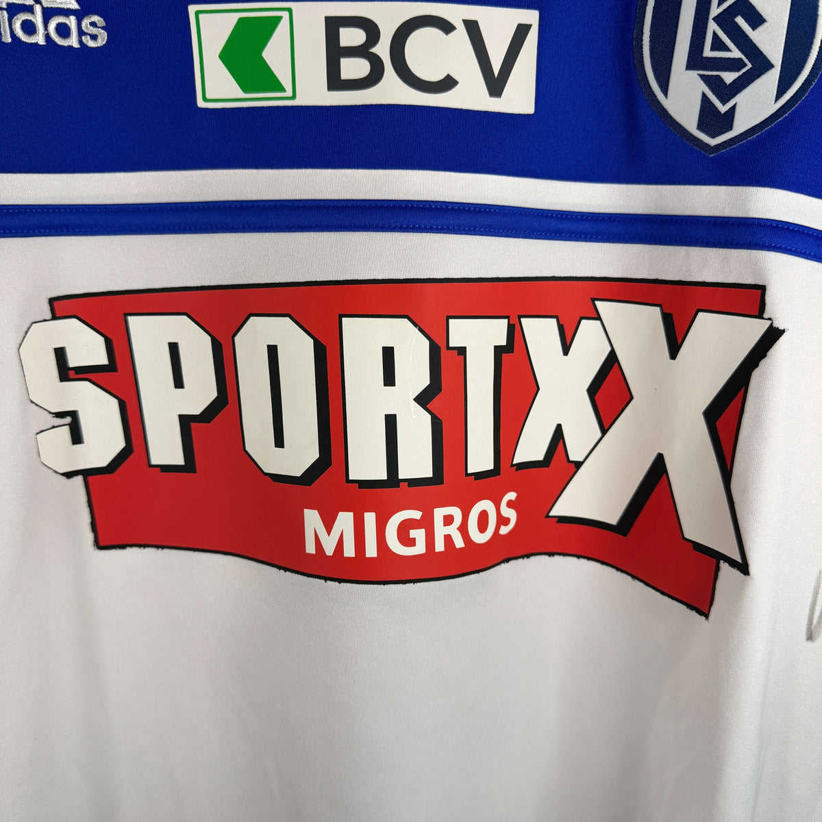2012-13 Lausanne-Sport Home Shirt Match Issue SIGNED Tafer 
